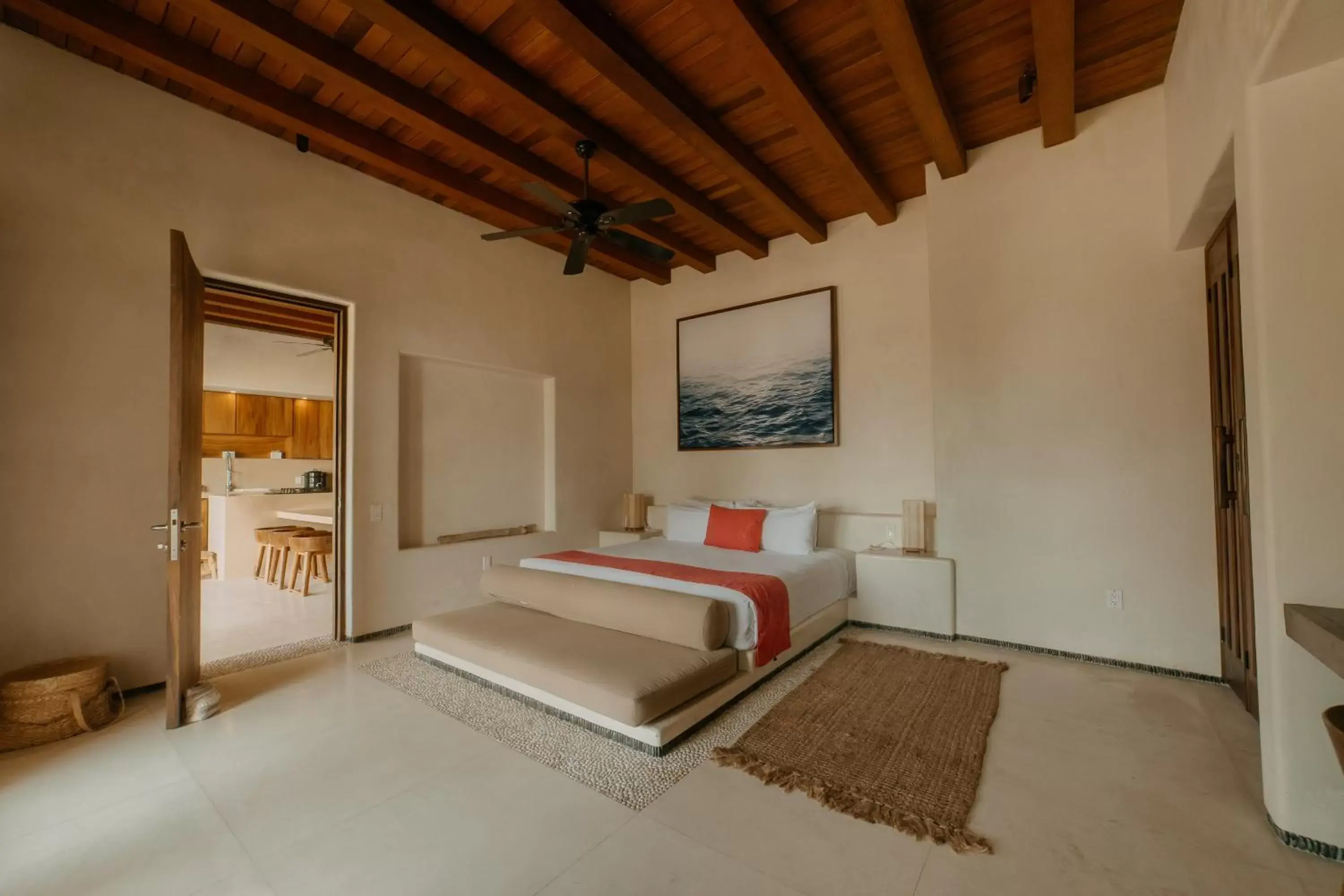 Bed, Seating Area in Las Palmas Luxury Villas