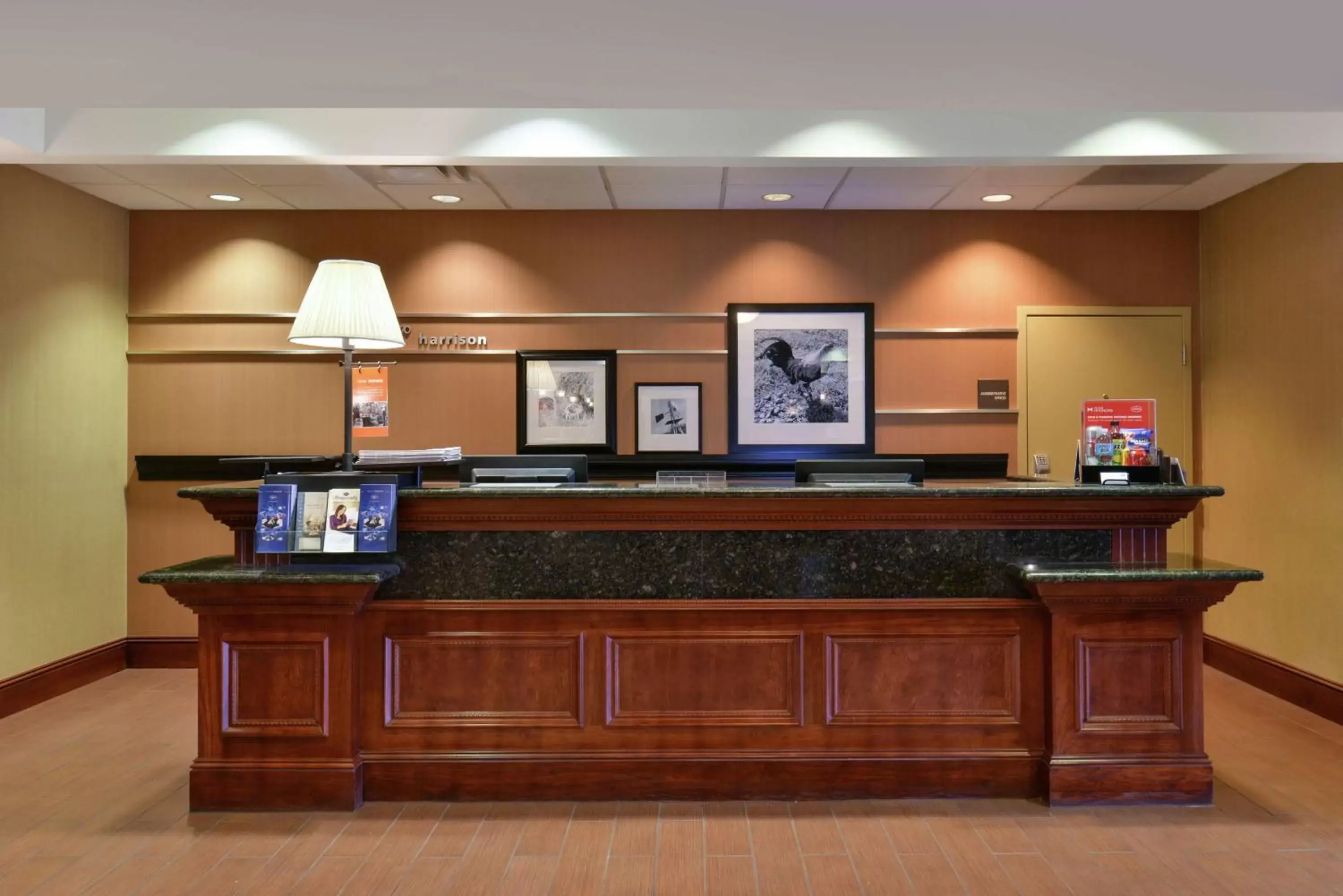 Lobby or reception in Hampton Inn Harrison Lobby or reception in Hampton Inn Harrison