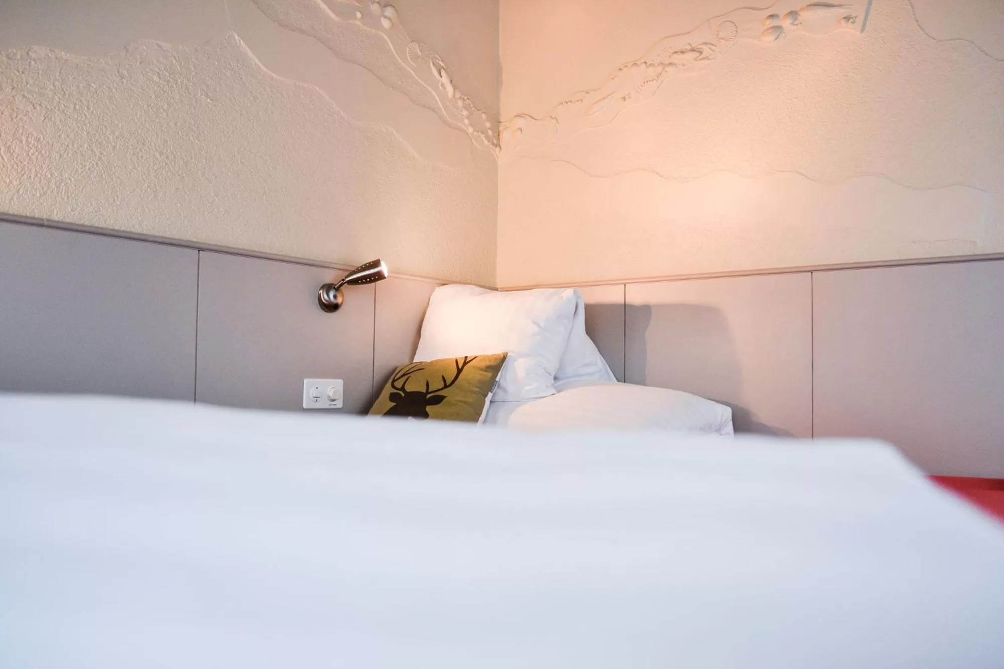 Photo of the whole room, Bed in Hotel Landhaus Säntis Herisau