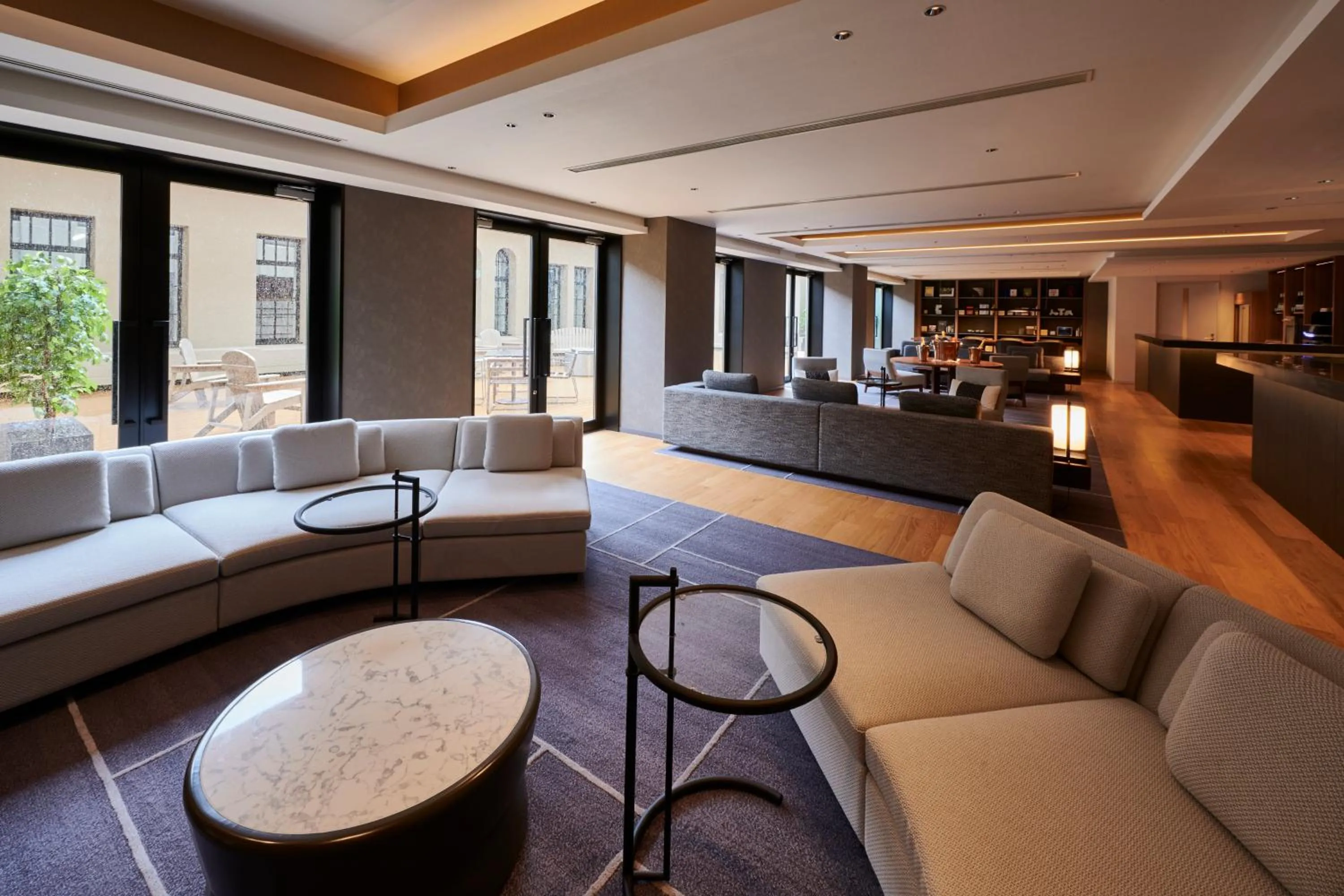 Communal lounge/ TV room in The Gate Hotel Kyoto Takasegawa by Hulic