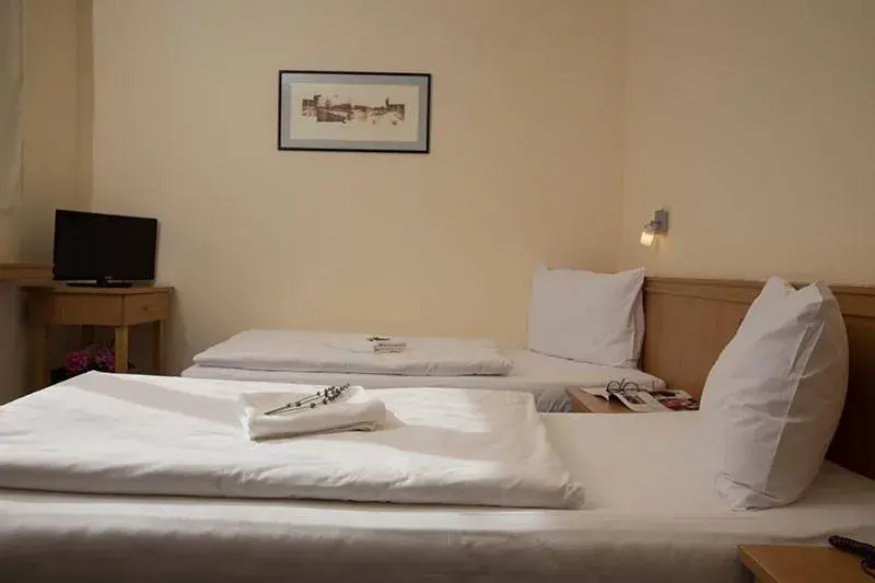 Bed in Hotel Tomislavov Dom