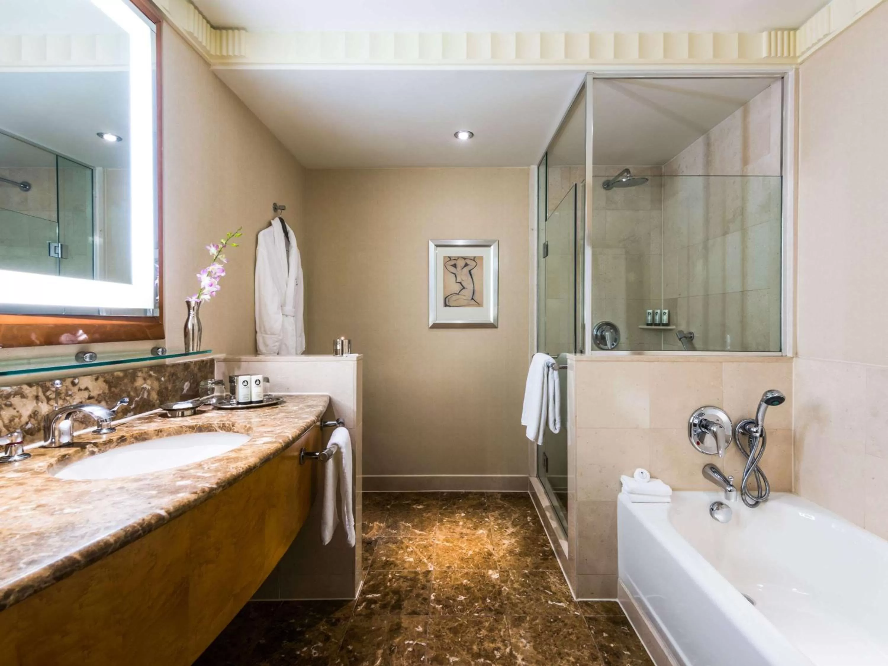 Executive One Bedroom King Suite with  Separate Living Room and Sofa Bed in Sofitel New York