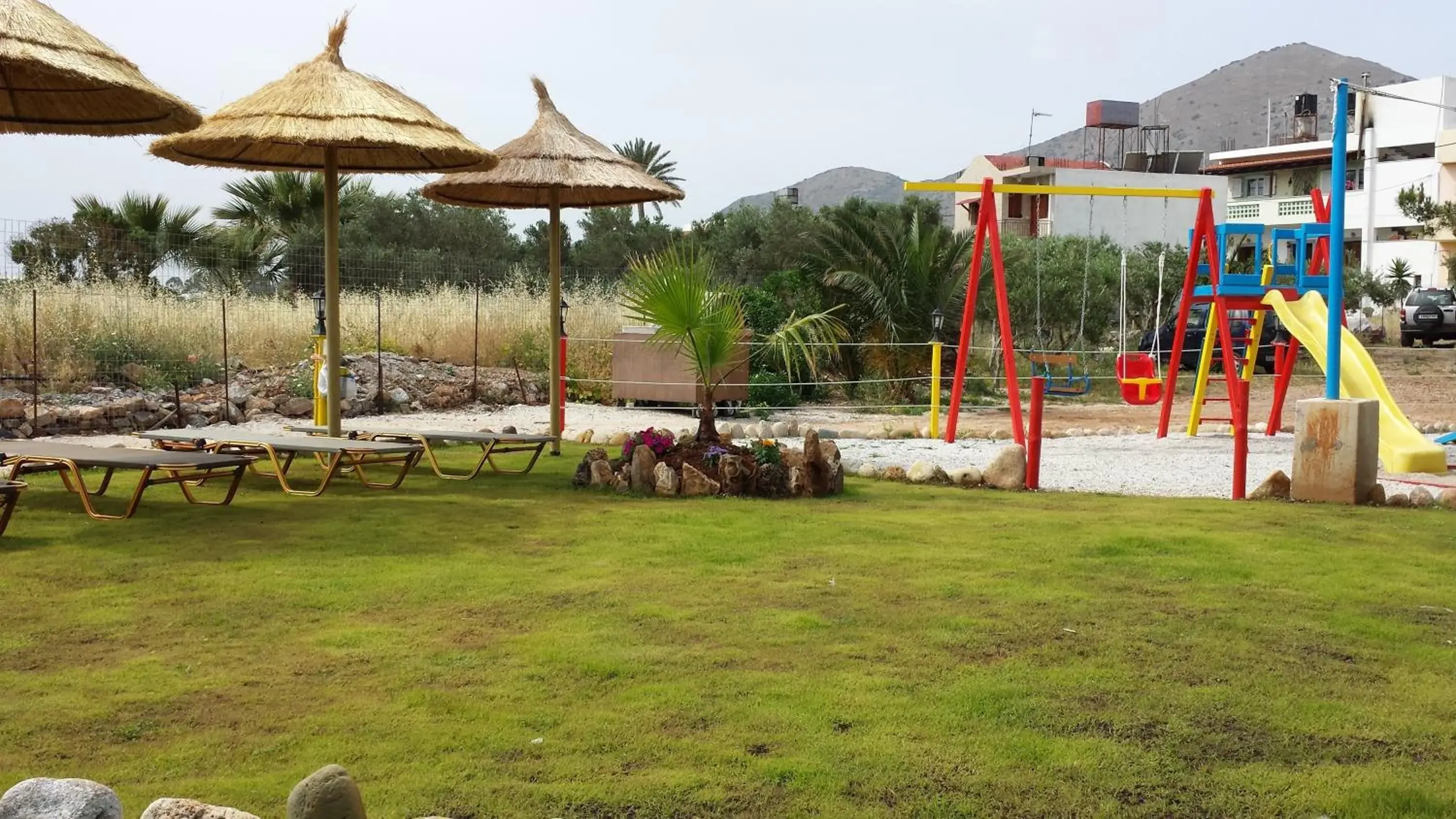 Children play ground in Elounda Sunrise Apartments