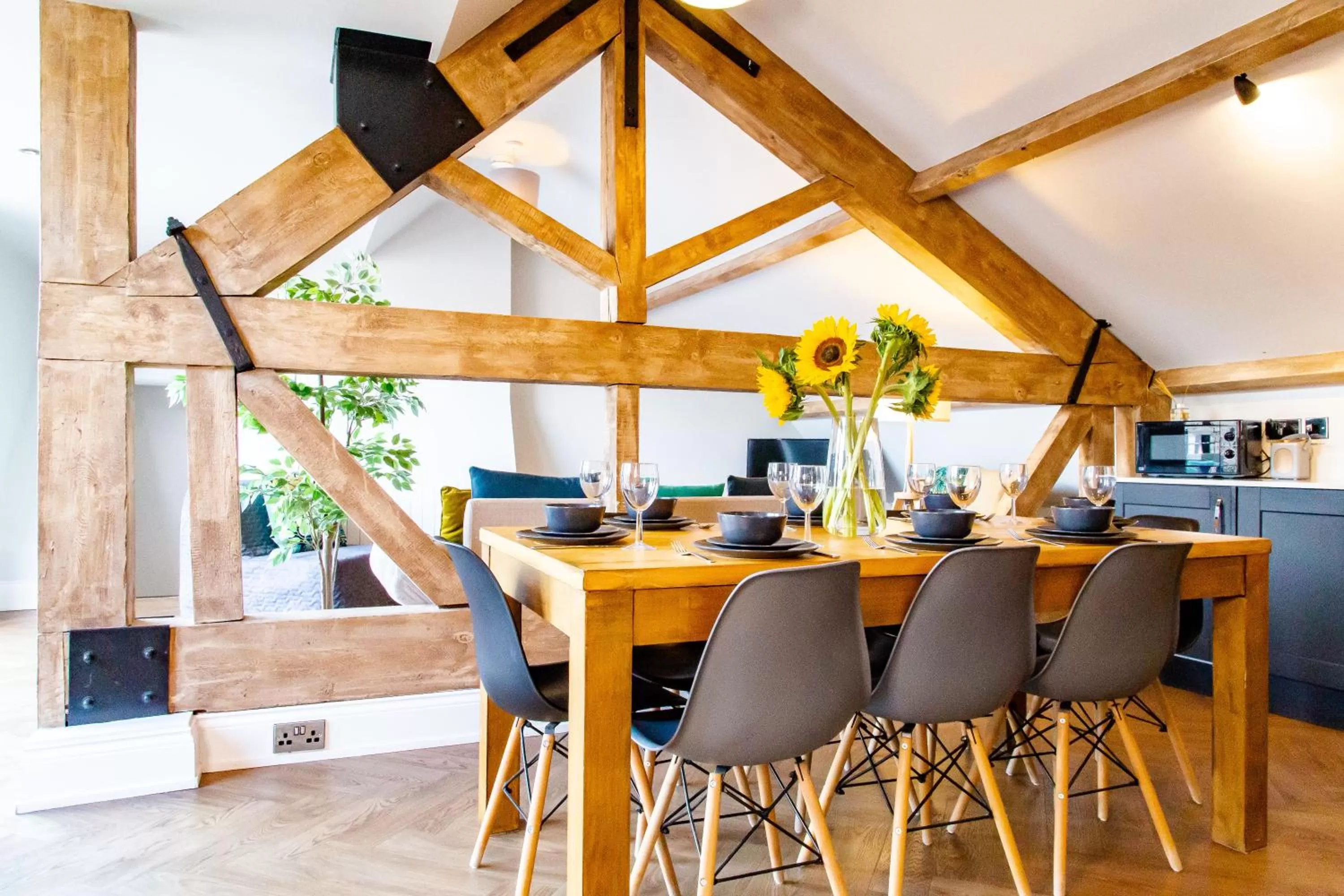 Seating area in Goodramgate Apartments