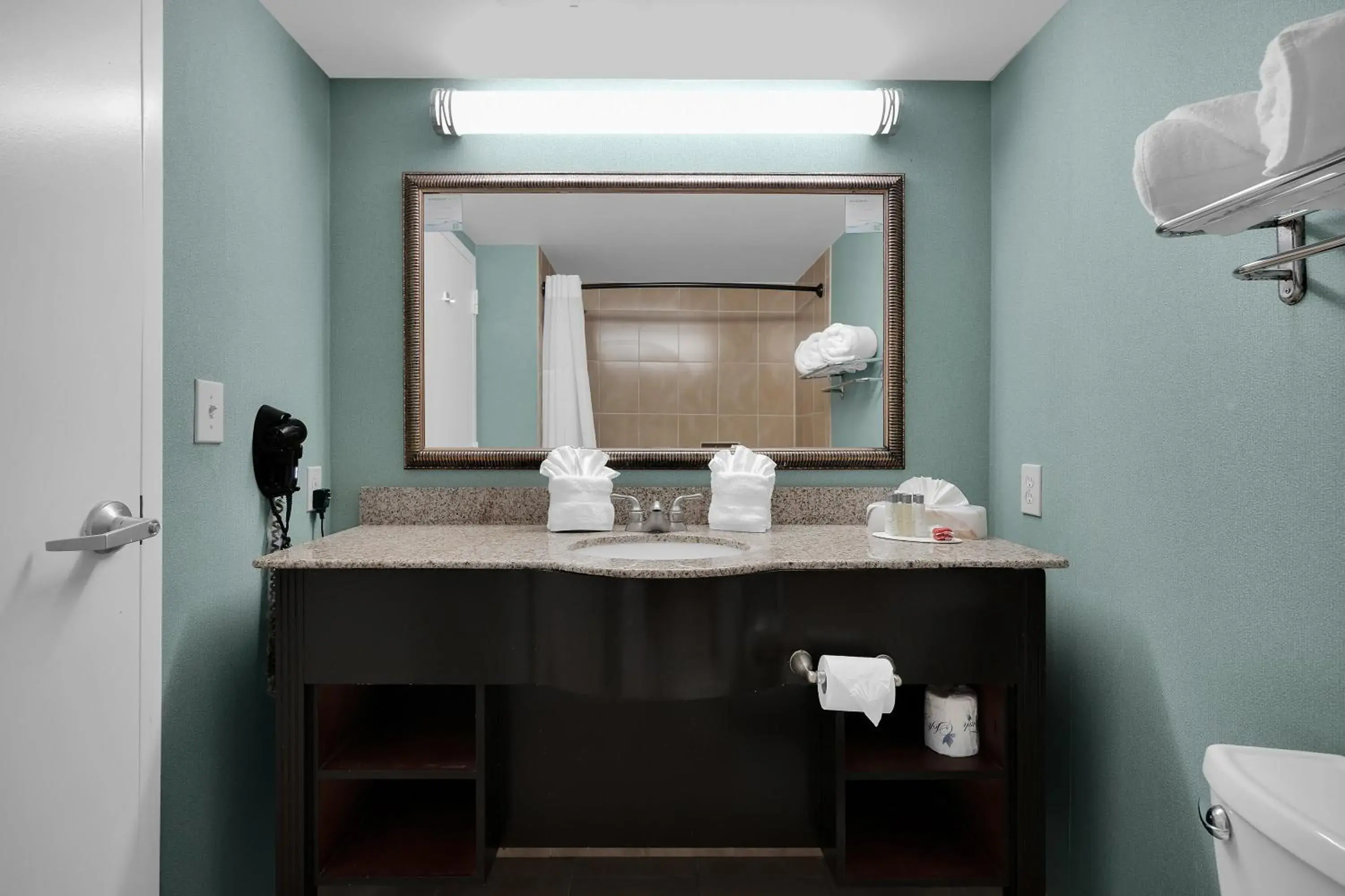 Bathroom in Ramada by Wyndham Jacksonville I-95 by Butler Blvd