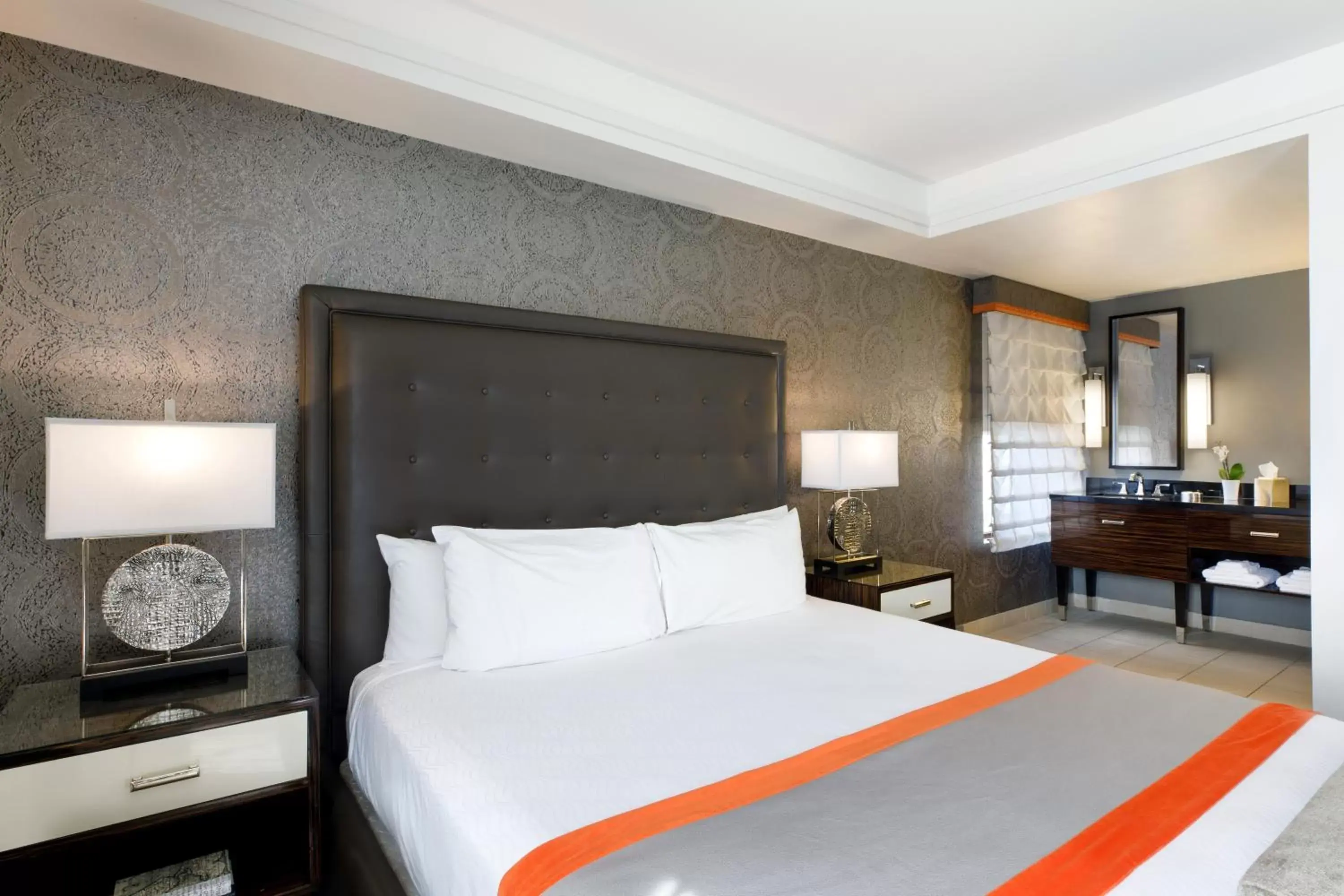 Bed in Colcord Hotel Oklahoma City, Curio Collection by Hilton