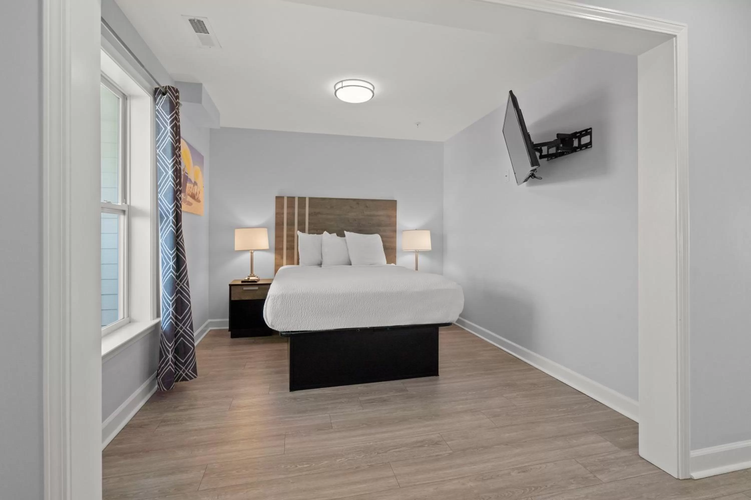 Bed in Ocean Escape Condos