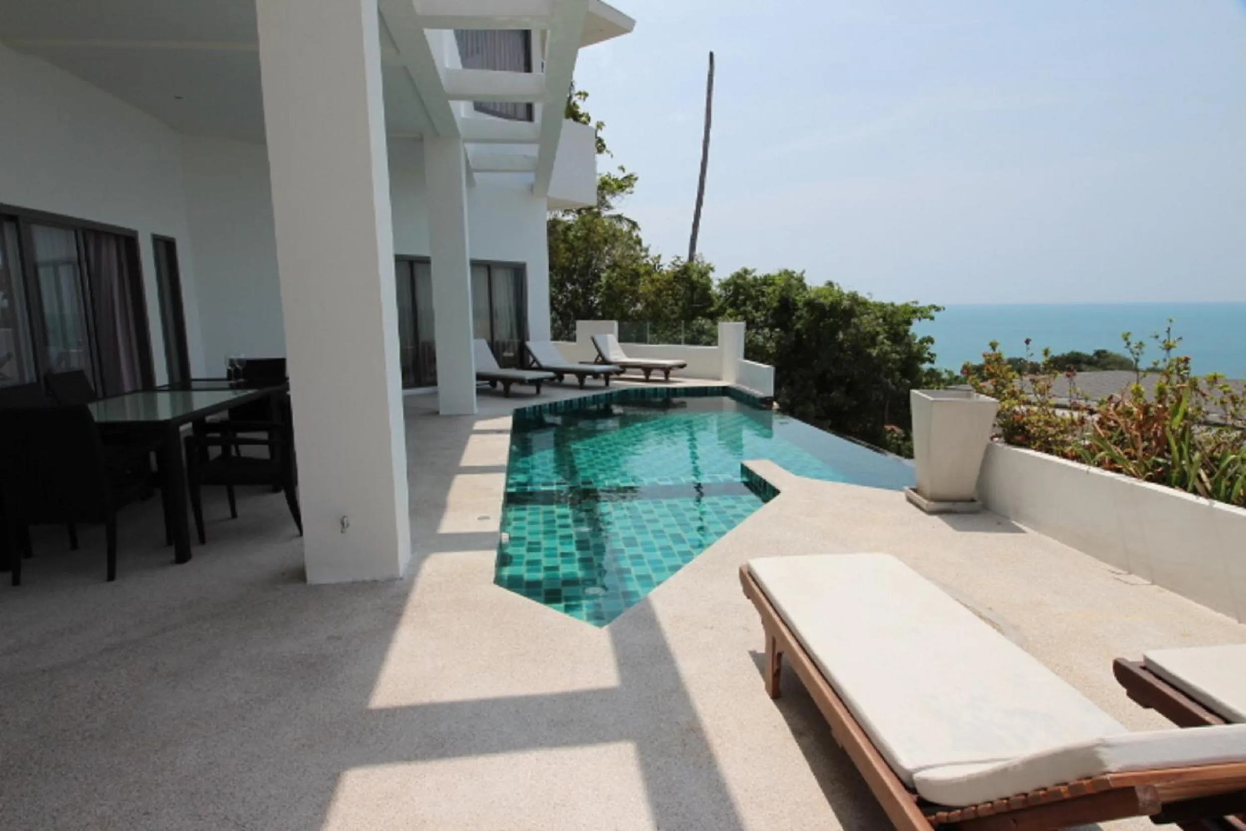 Pool view in Tropical Sea View Residence