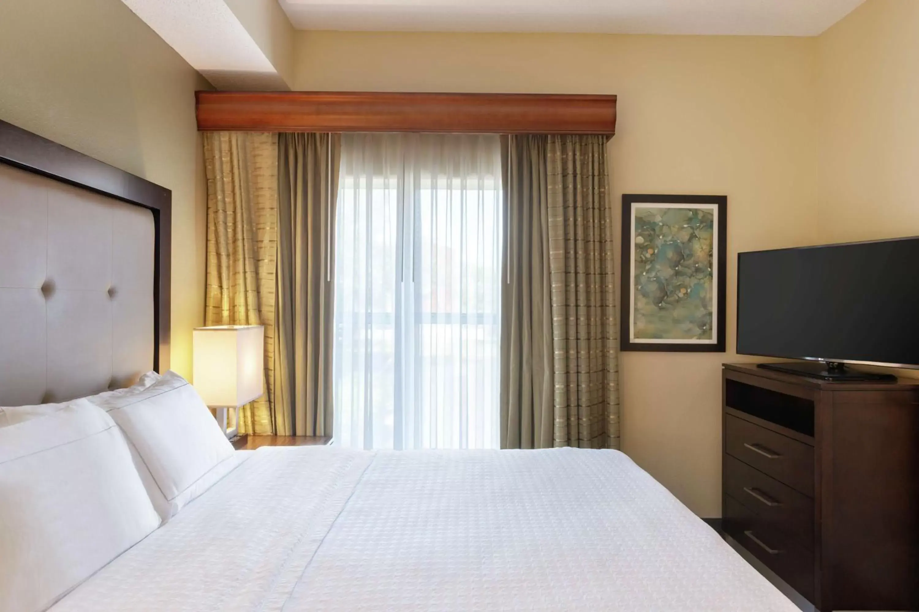 Bed in Homewood Suites by Hilton St. Petersburg Clearwater