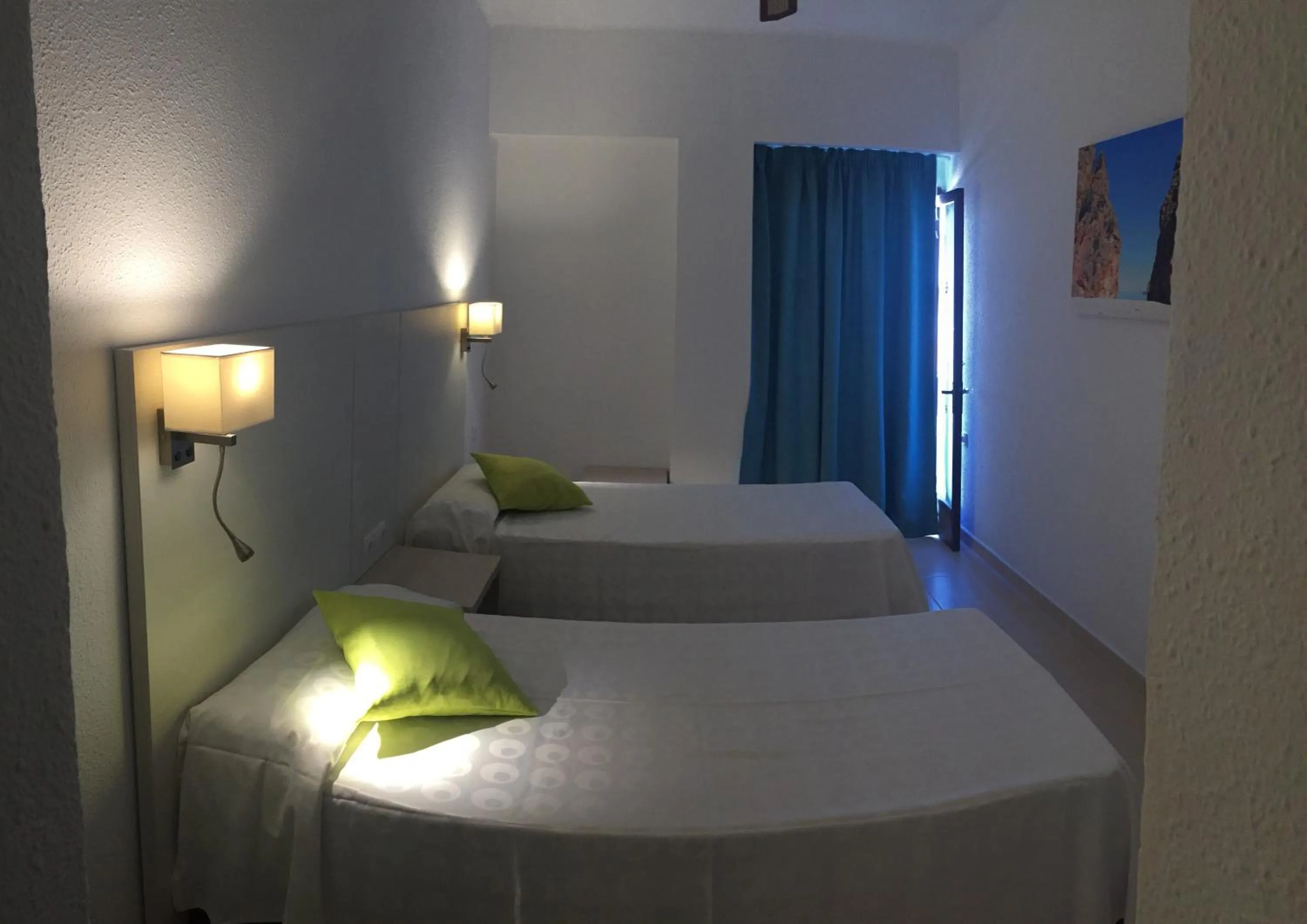 Bed in Hotel Antares