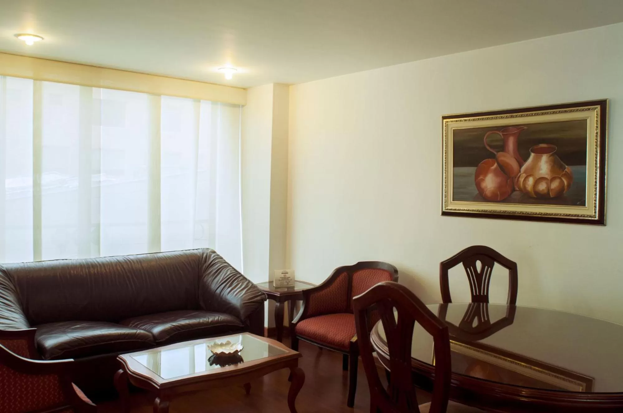 Living room in Apartaestudios Los Andes