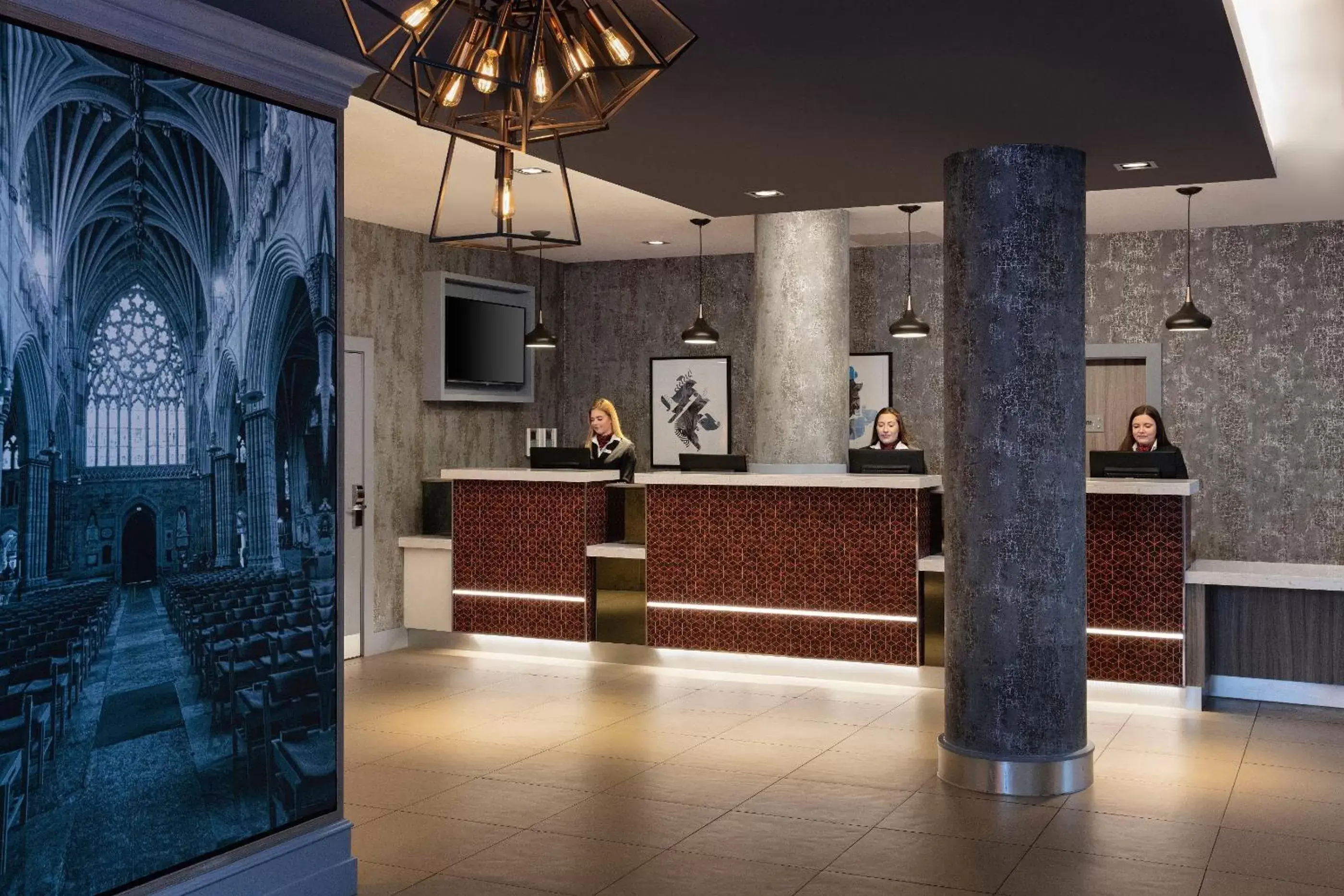 Lobby or reception, Lobby/Reception in Leonardo Hotel Exeter - Formerly Jurys Inn