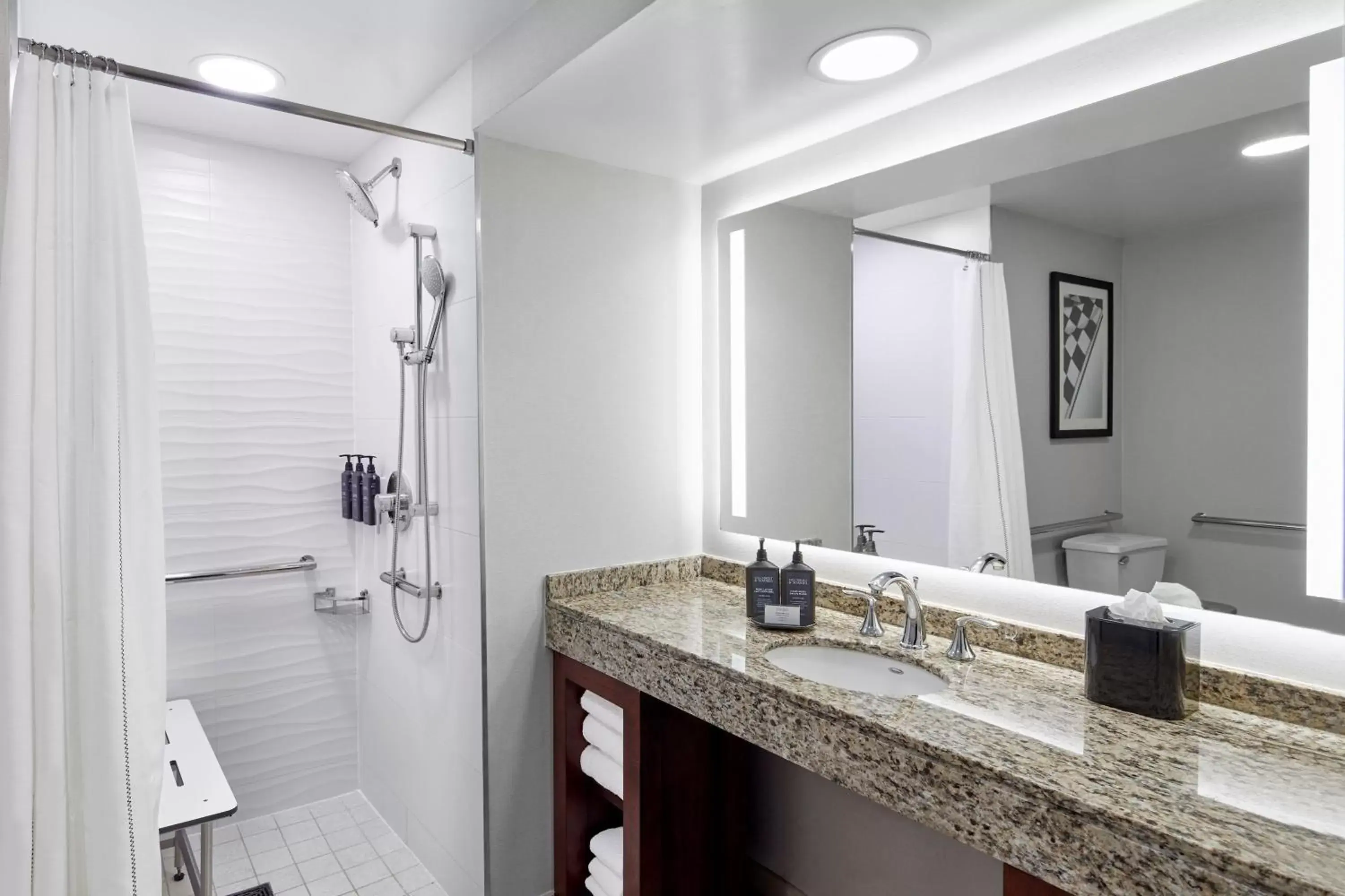 Bathroom in Sheraton Indianapolis Hotel at Keystone Crossing