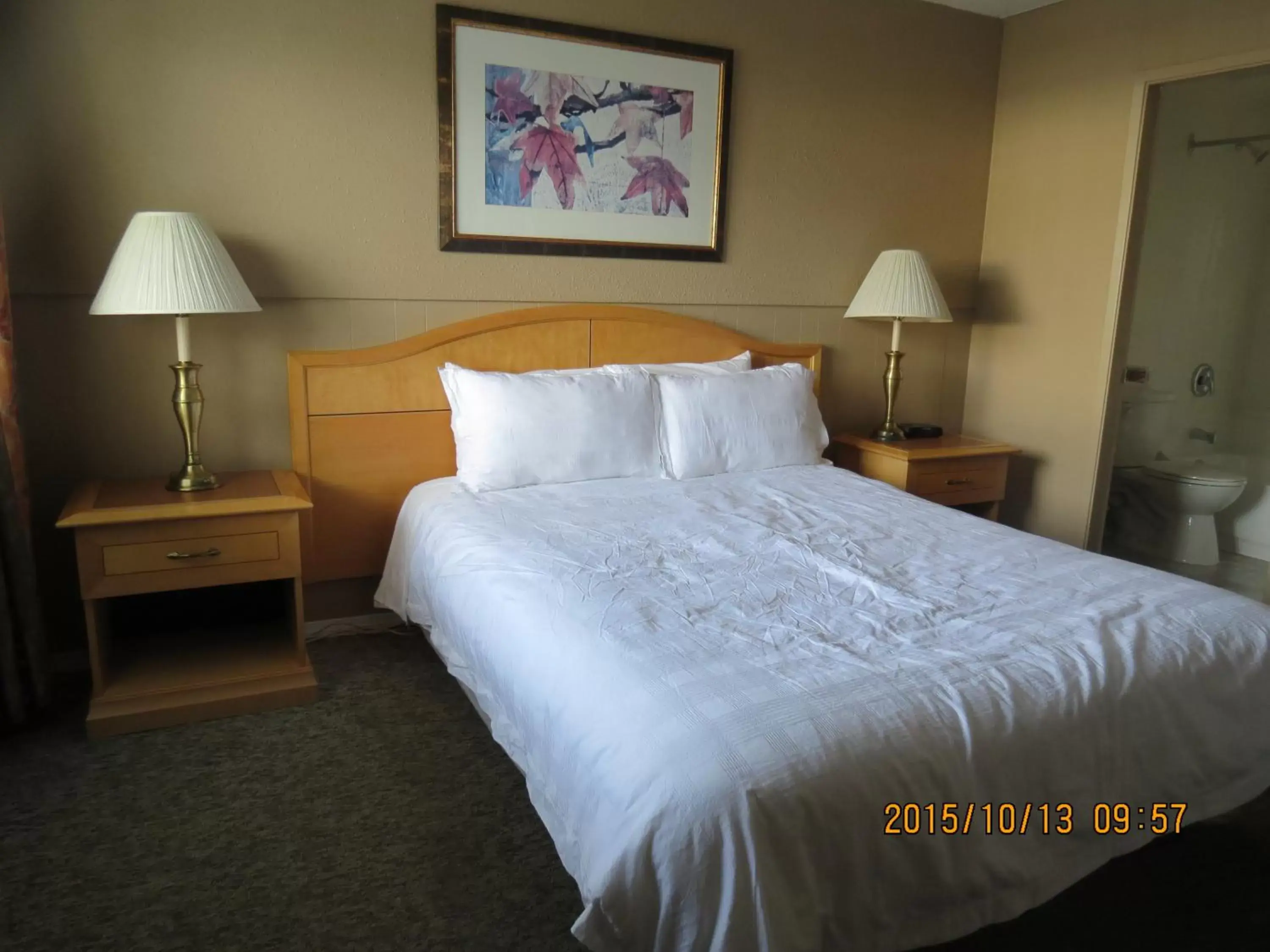 Decorative detail, Bed in Bulkley Valley Motel