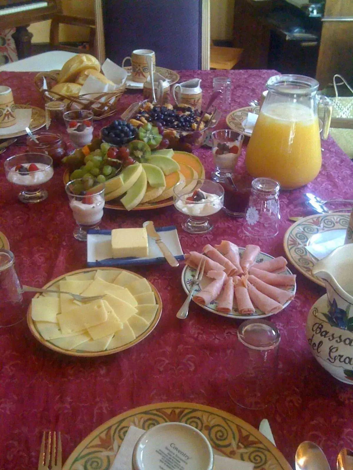 Breakfast in B&B La Marquise de Bassano