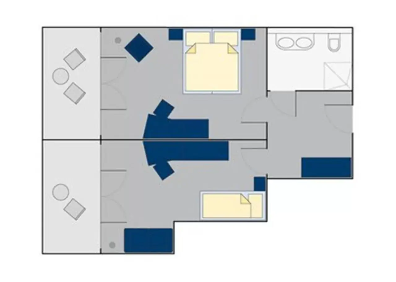 Photo of the whole room, Floor Plan in Hotel Artos Interlaken