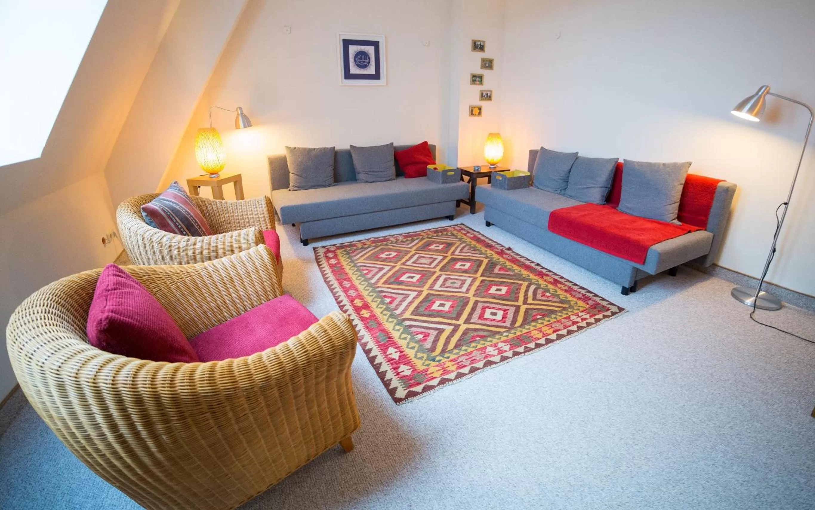 Communal lounge/ TV room in Berghotel Tambach