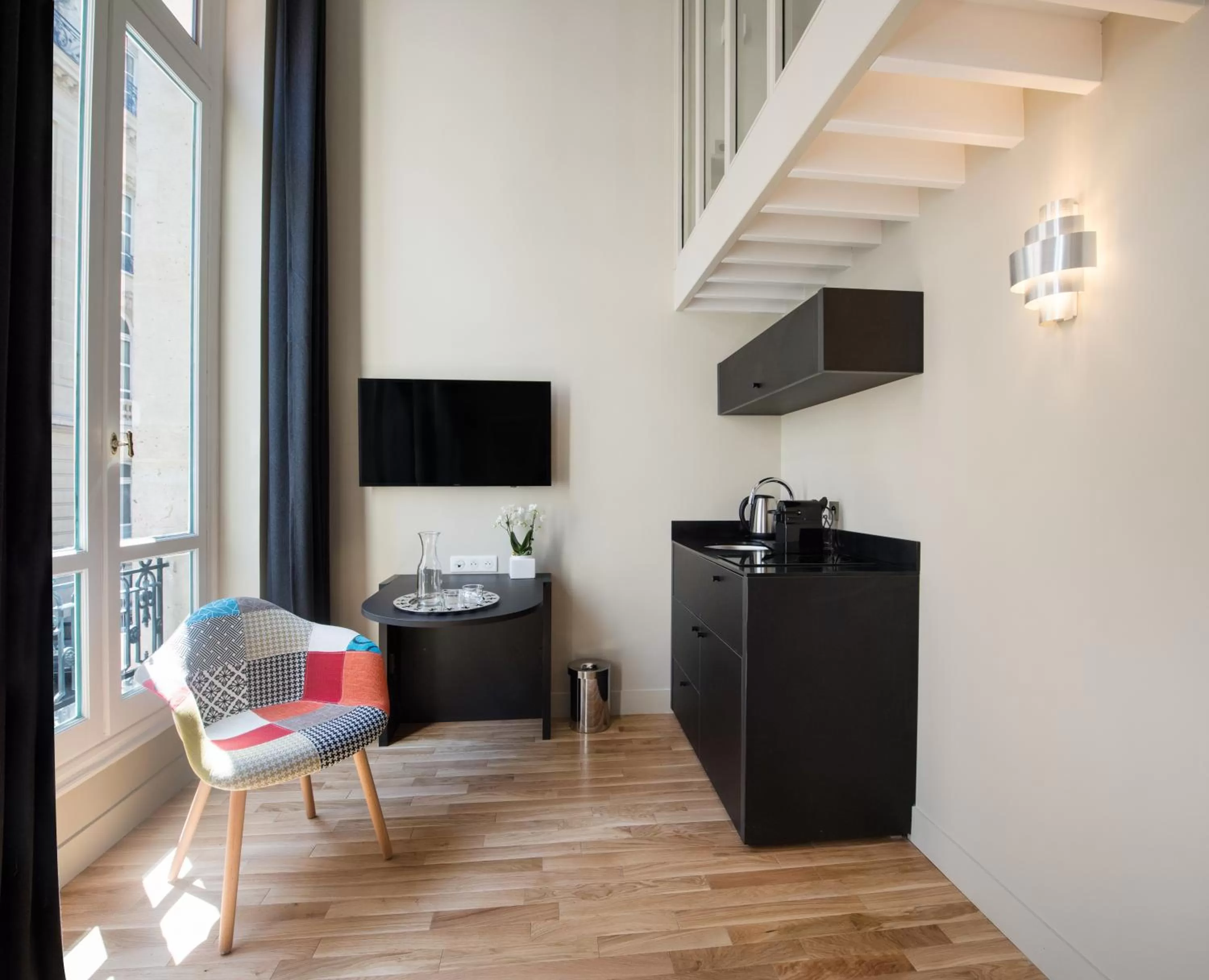 Kitchen or kitchenette in Hôtel Helzear Etoile