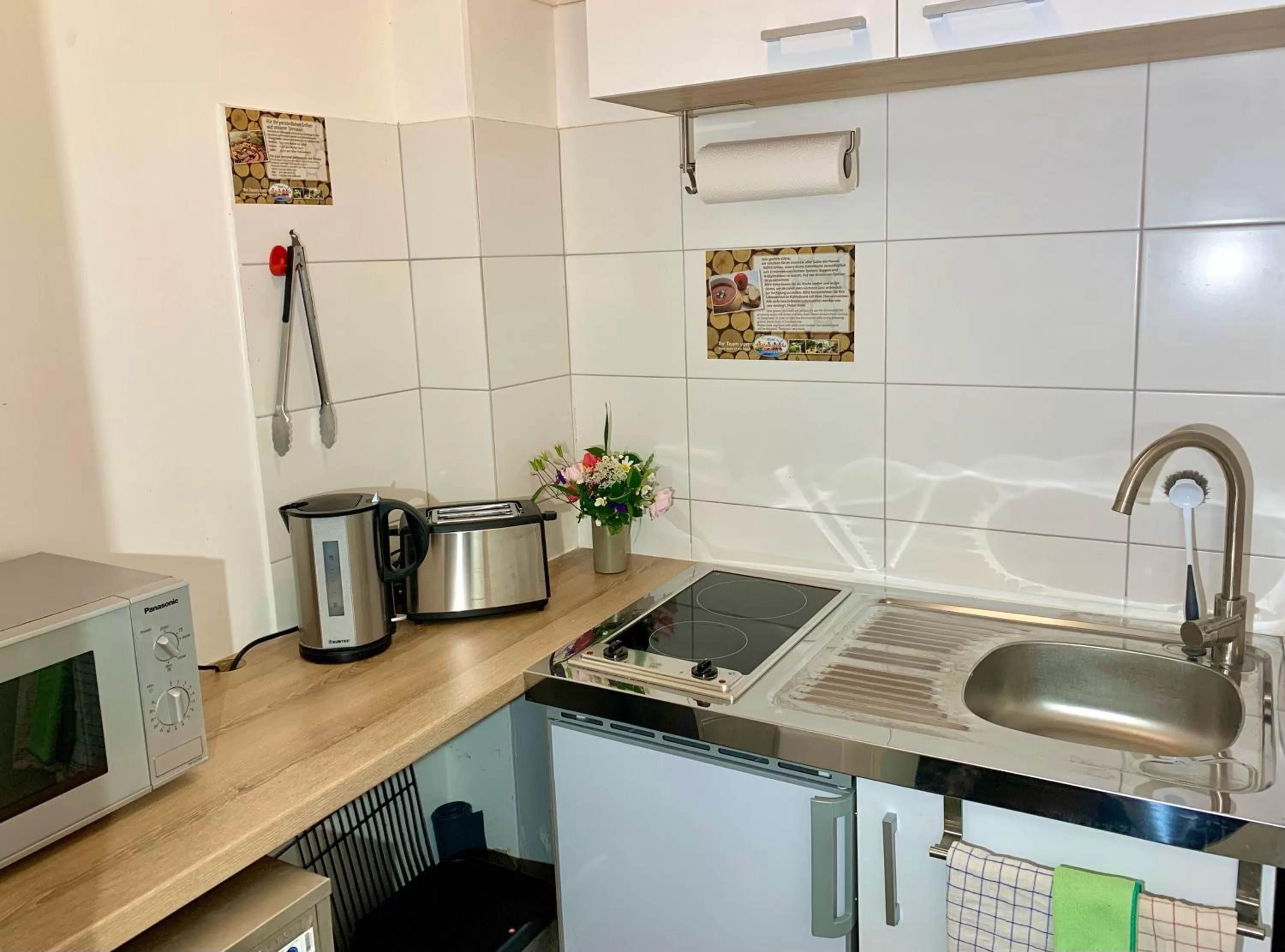 Communal kitchen in Hotel Holsteinische Schweiz am Dieksee