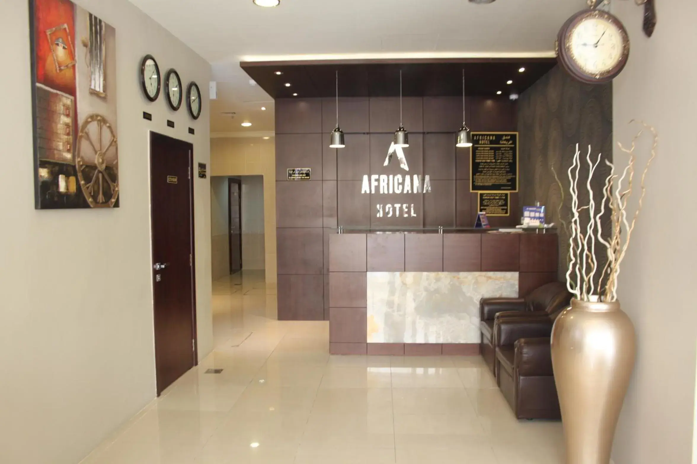 Lobby or reception in Africana Hotel Lobby or reception in Africana Hotel