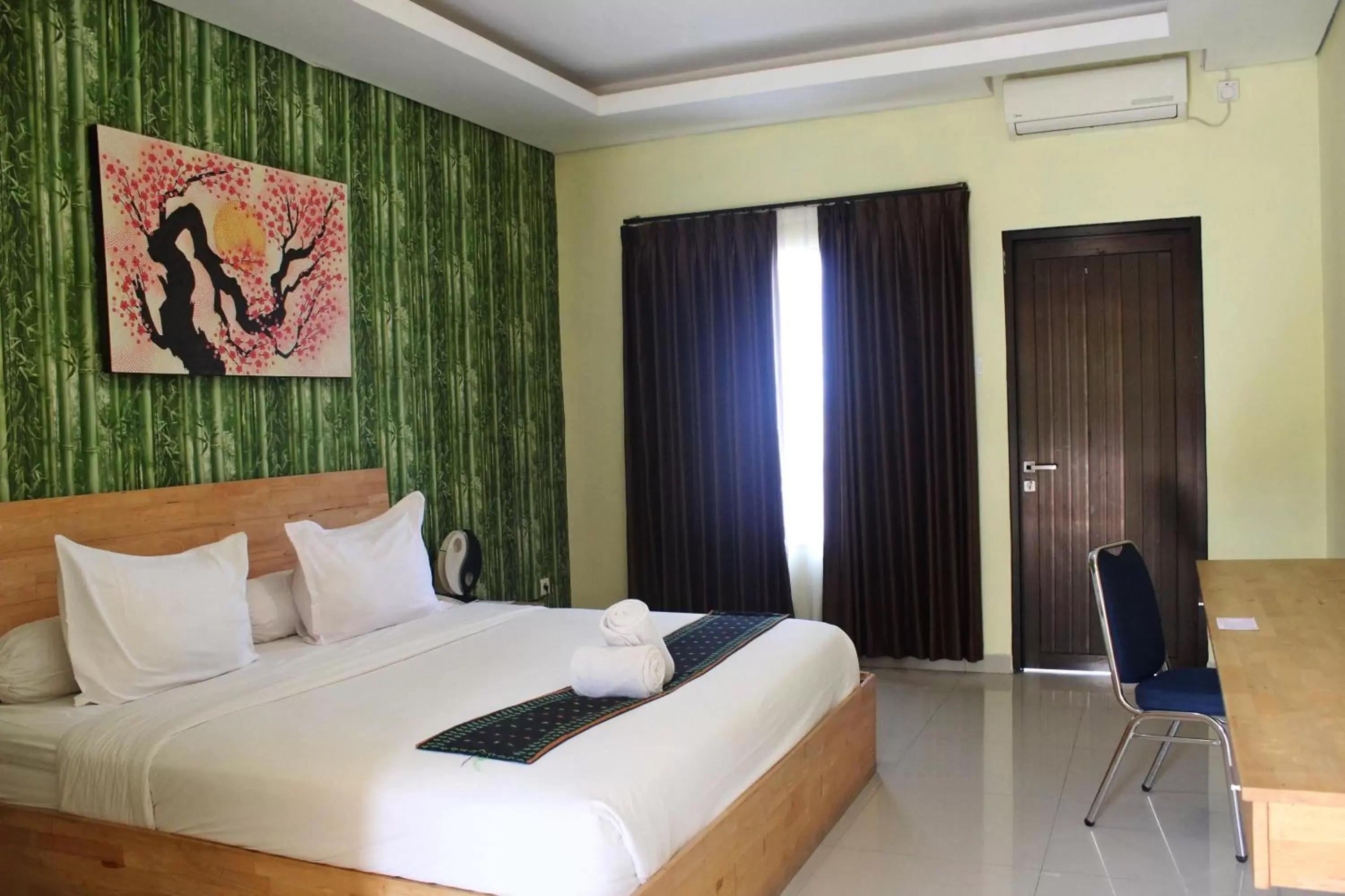 Bed in Exotic Komodo Hotel