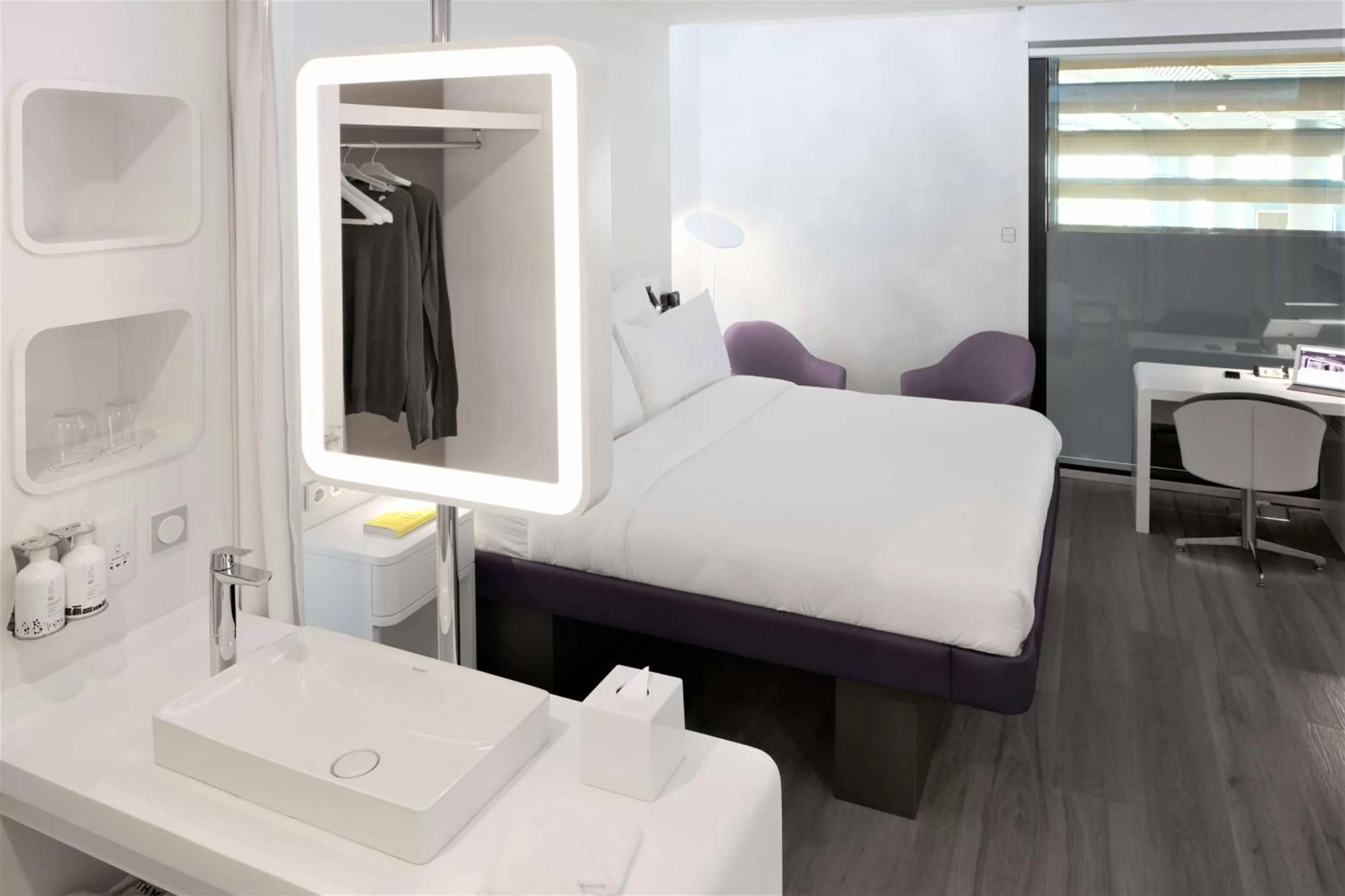 Bed in YOTELAIR Istanbul Airport, Duty free - International Transit area