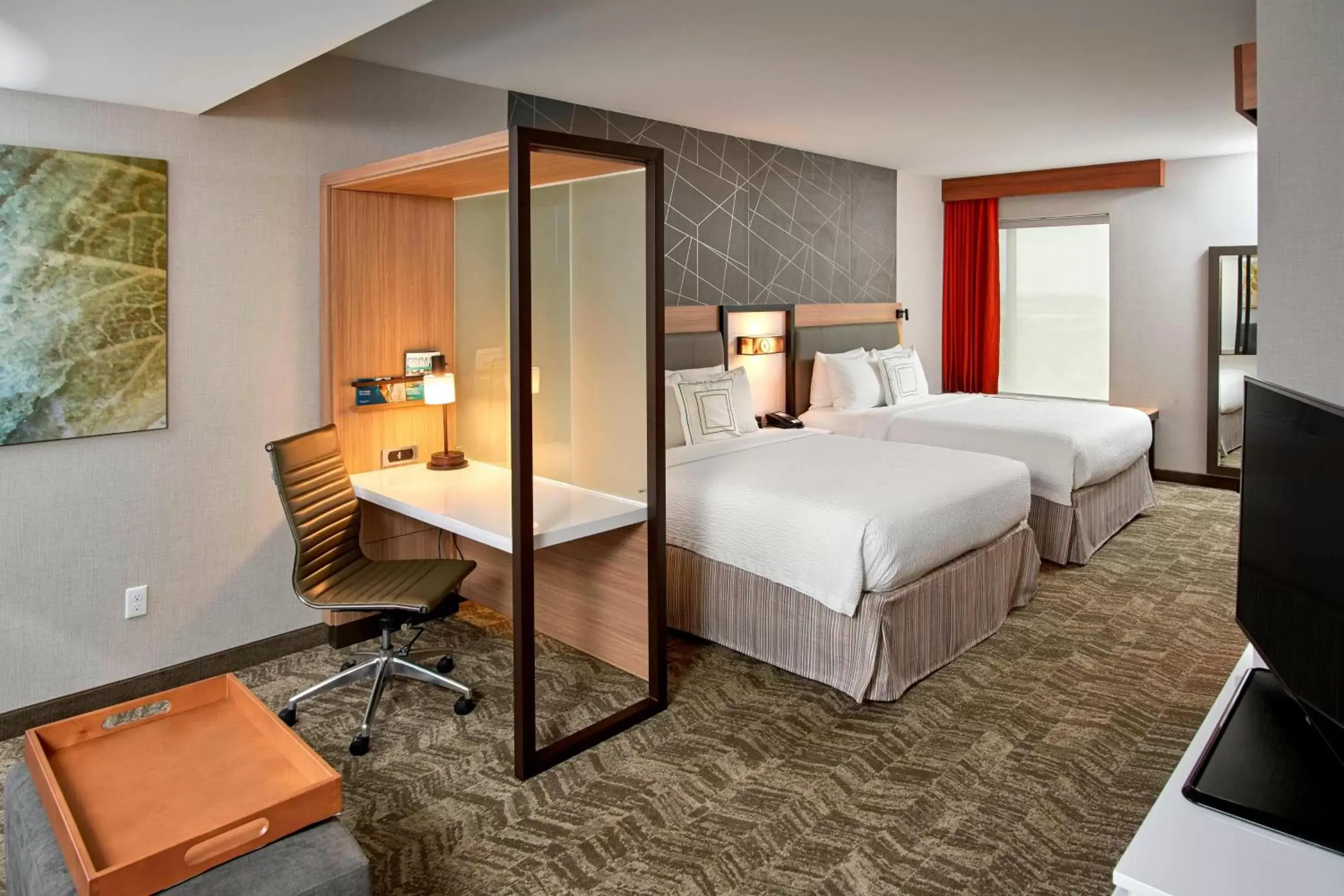 Photo of the whole room, Bed in SpringHill Suites by Marriott Dayton Beavercreek