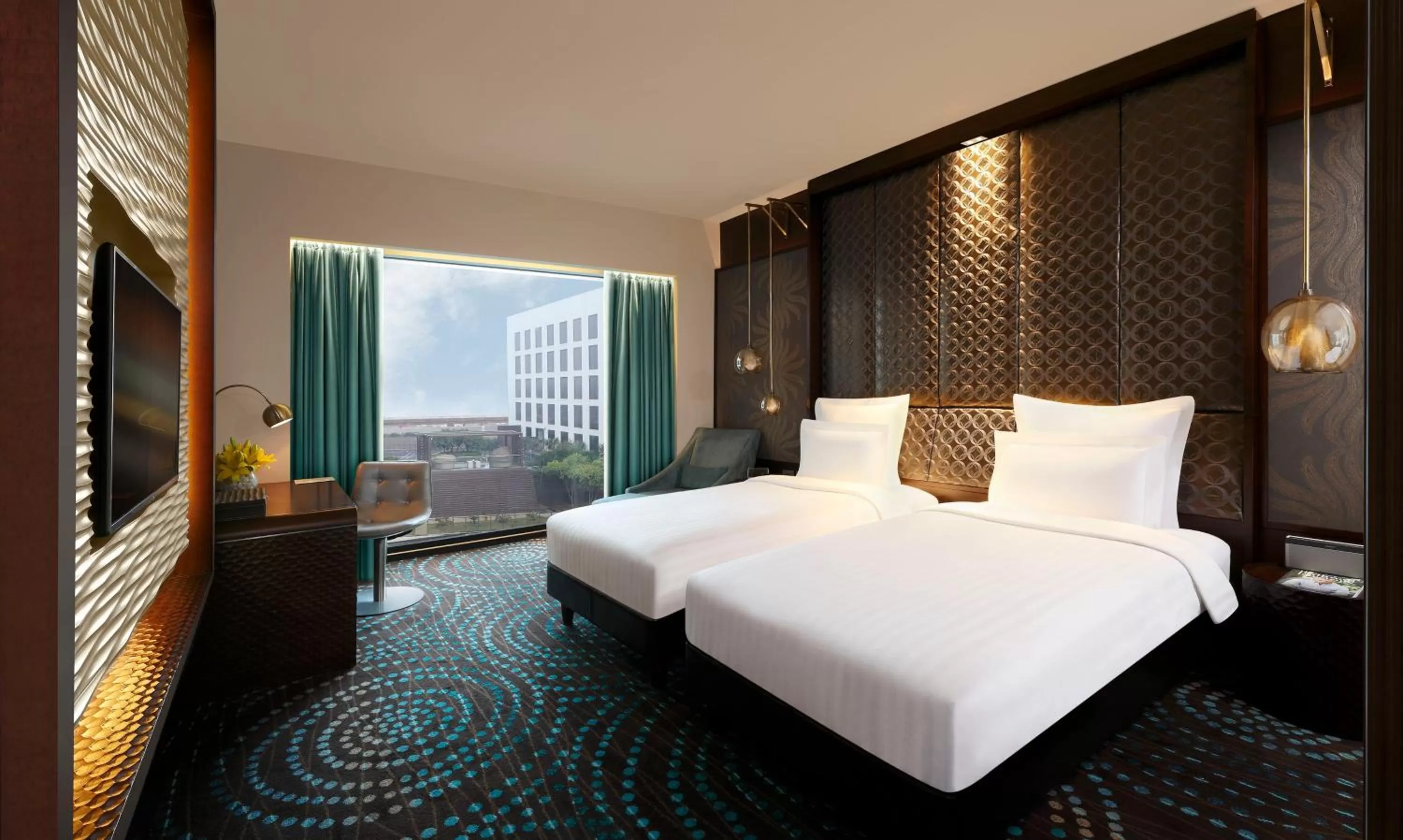 Bedroom, Bed in Pullman New Delhi Aerocity