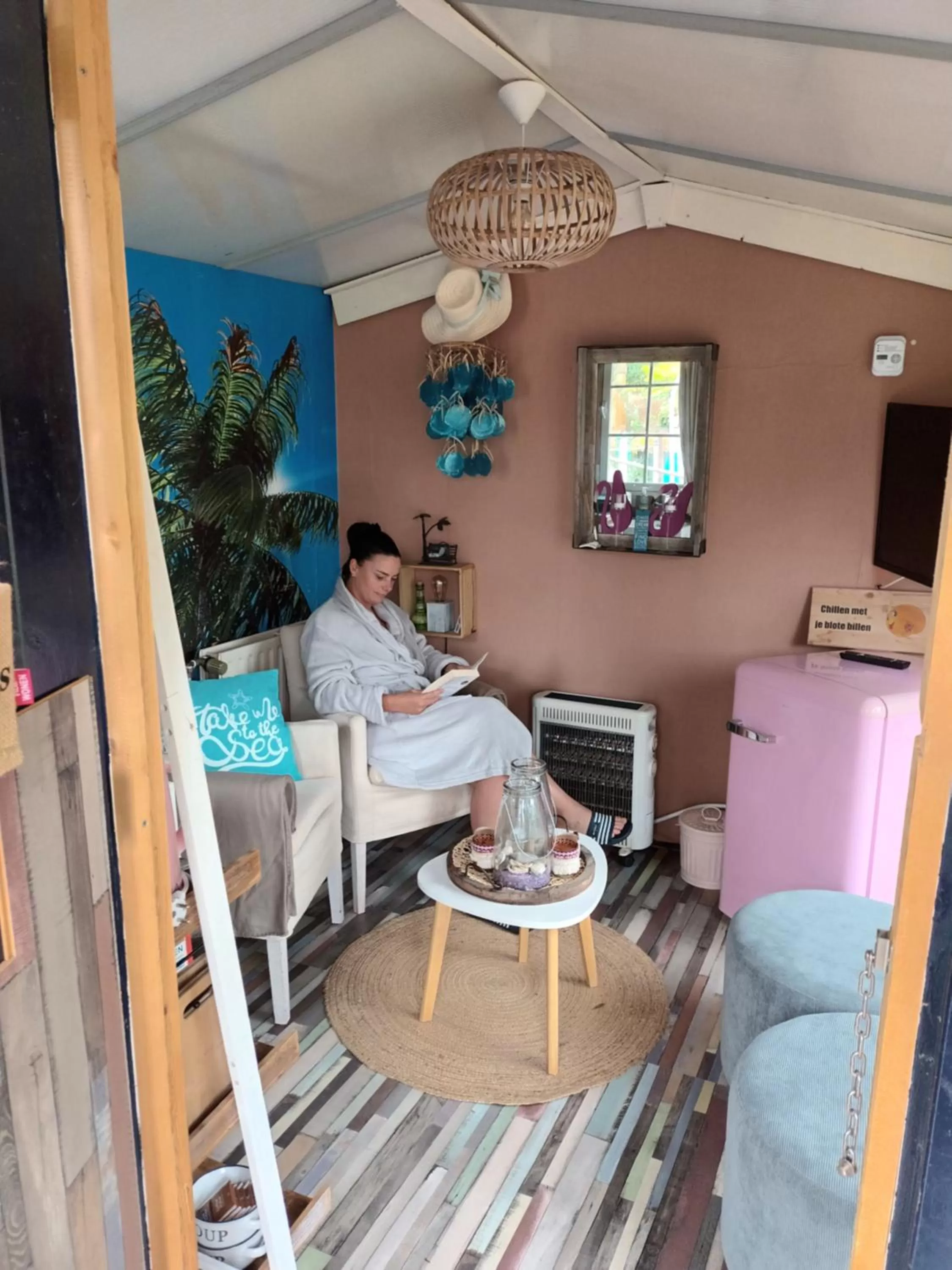 Living room in Naturistenlogement Wellness & Beauty