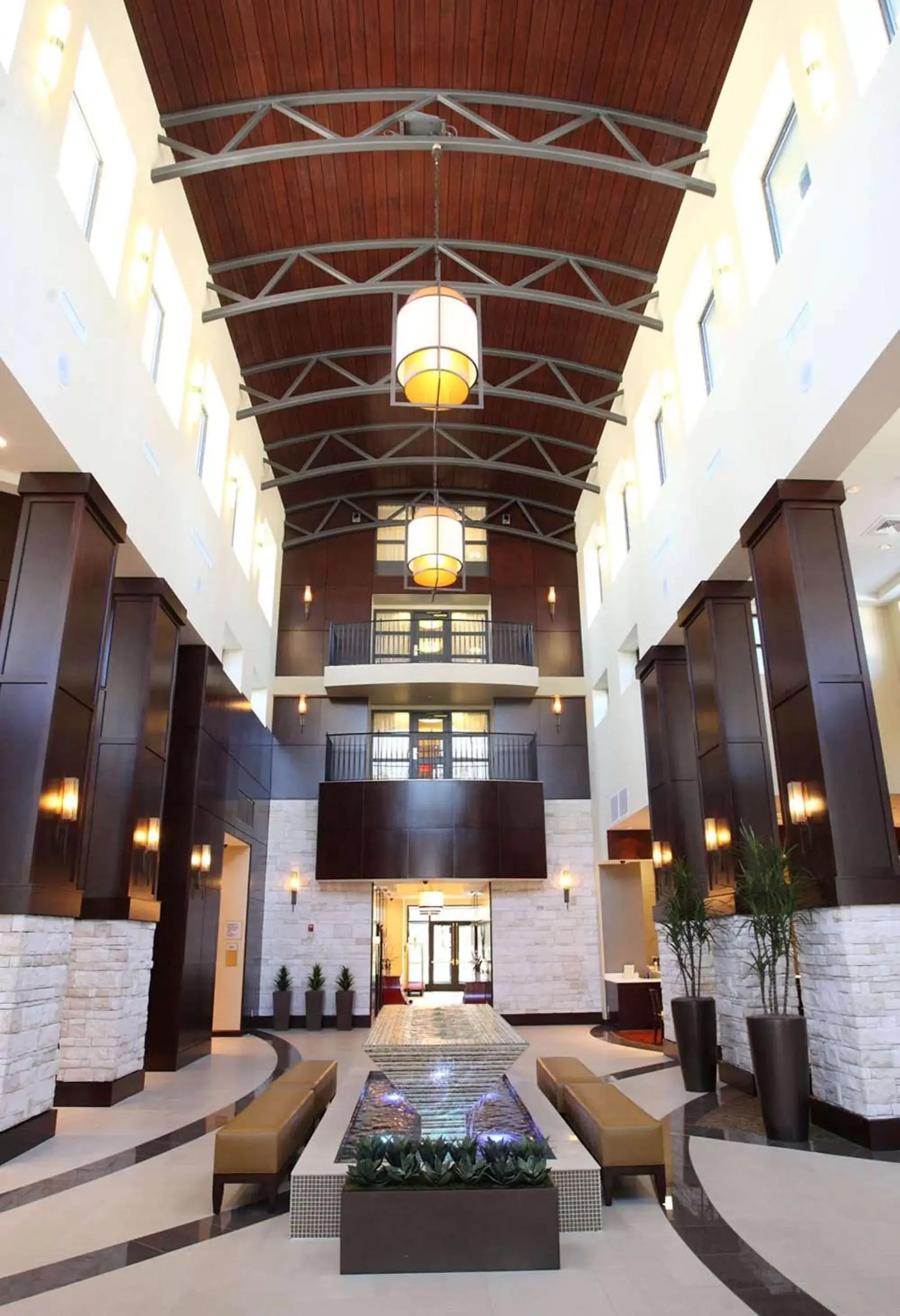 Lobby or reception in Embassy Suites Savannah Airport