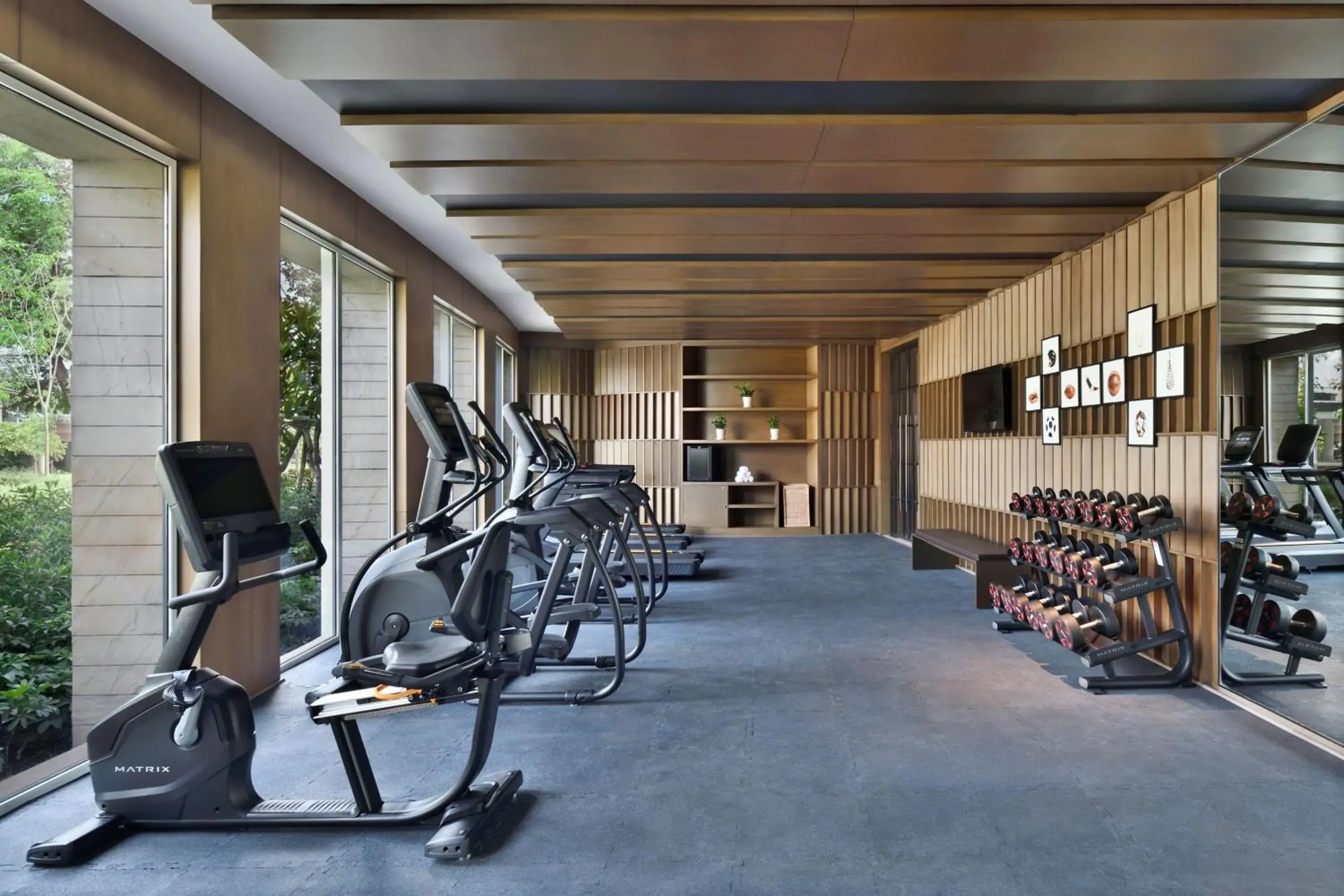 Fitness centre/facilities, Fitness Center/Facilities in Courtyard by Marriott Aravali Resort