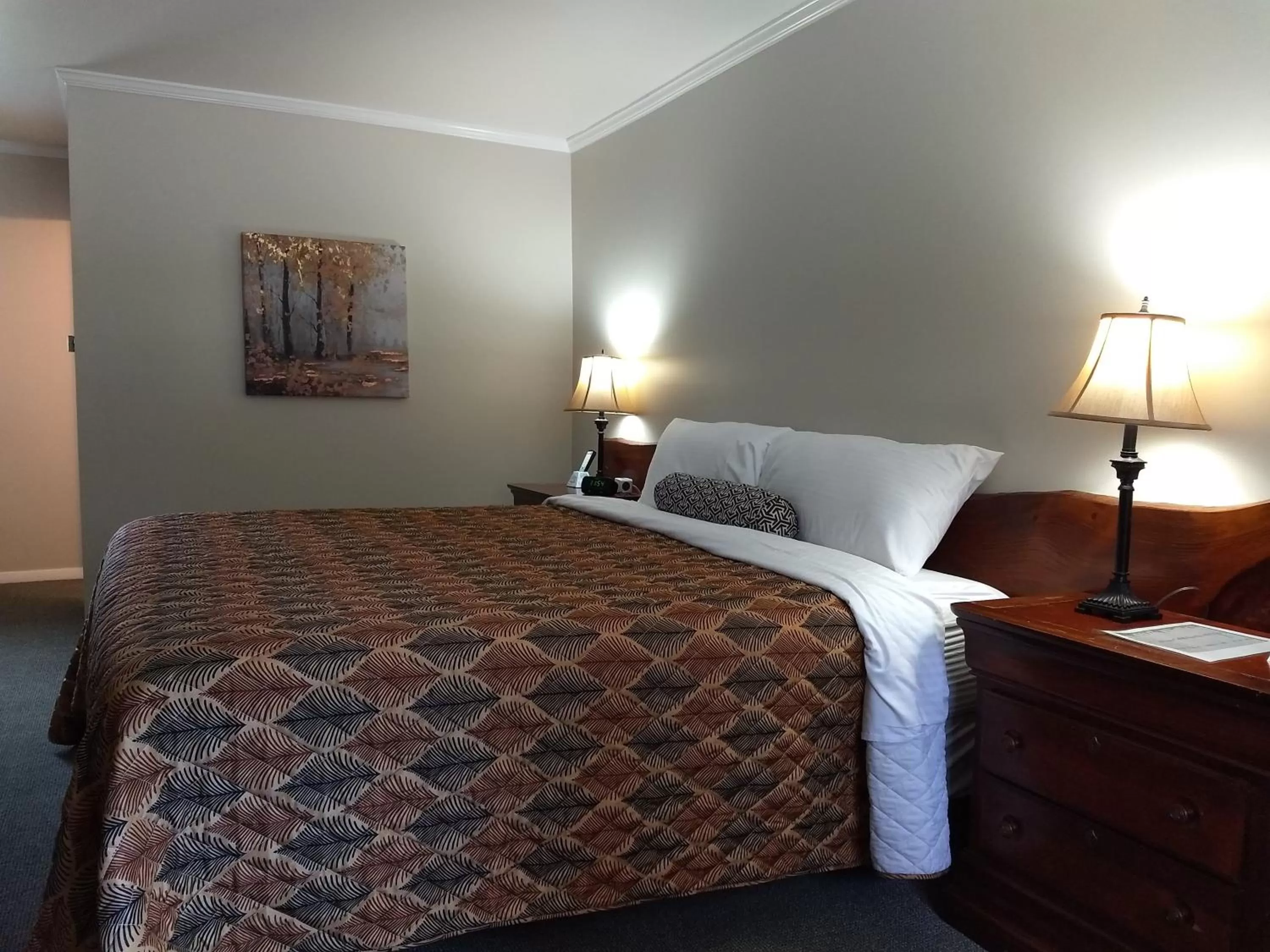 Bed in The Lodge at West River