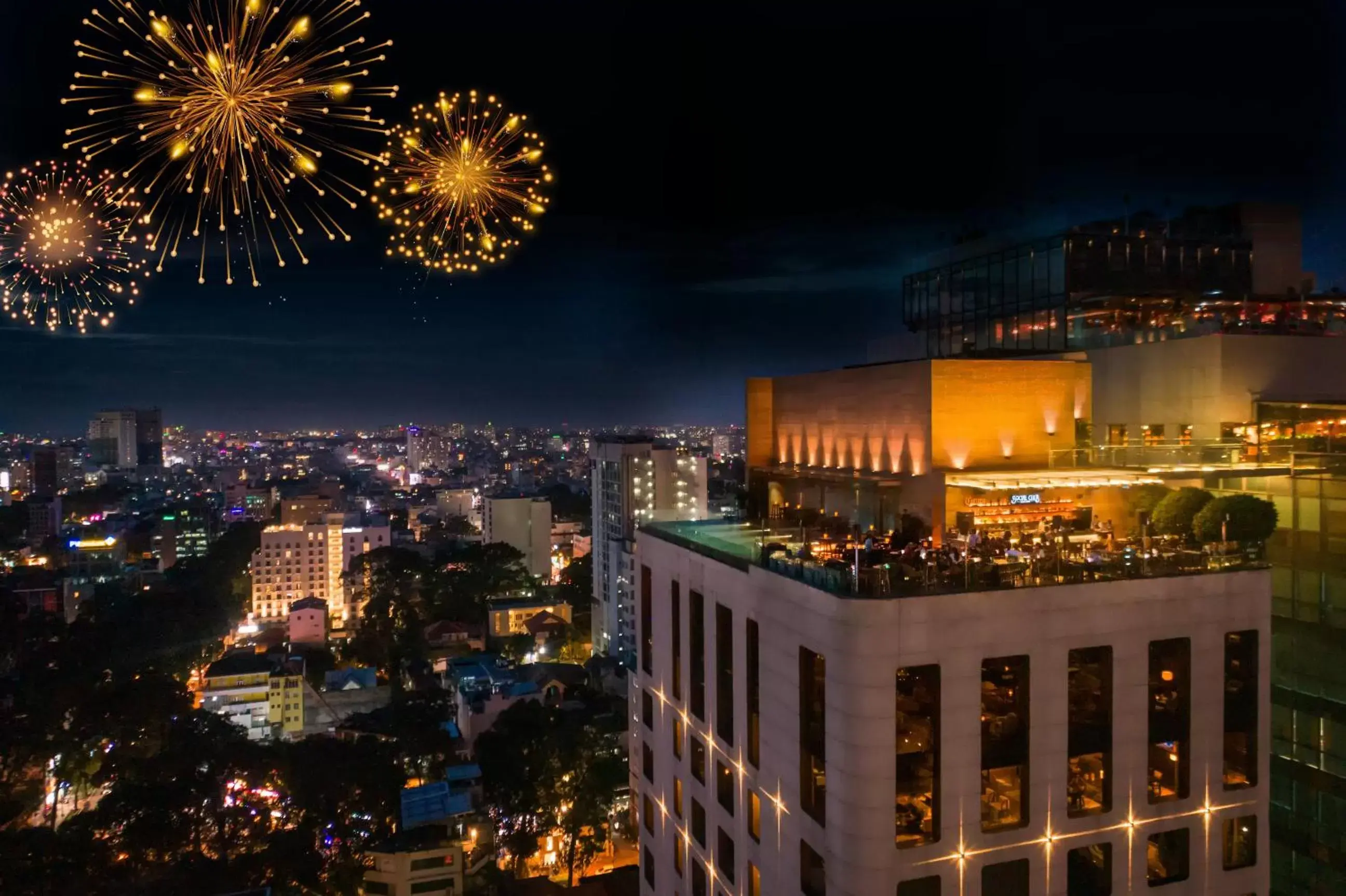 Bird's eye view in Hotel Des Arts Saigon Mgallery Collection