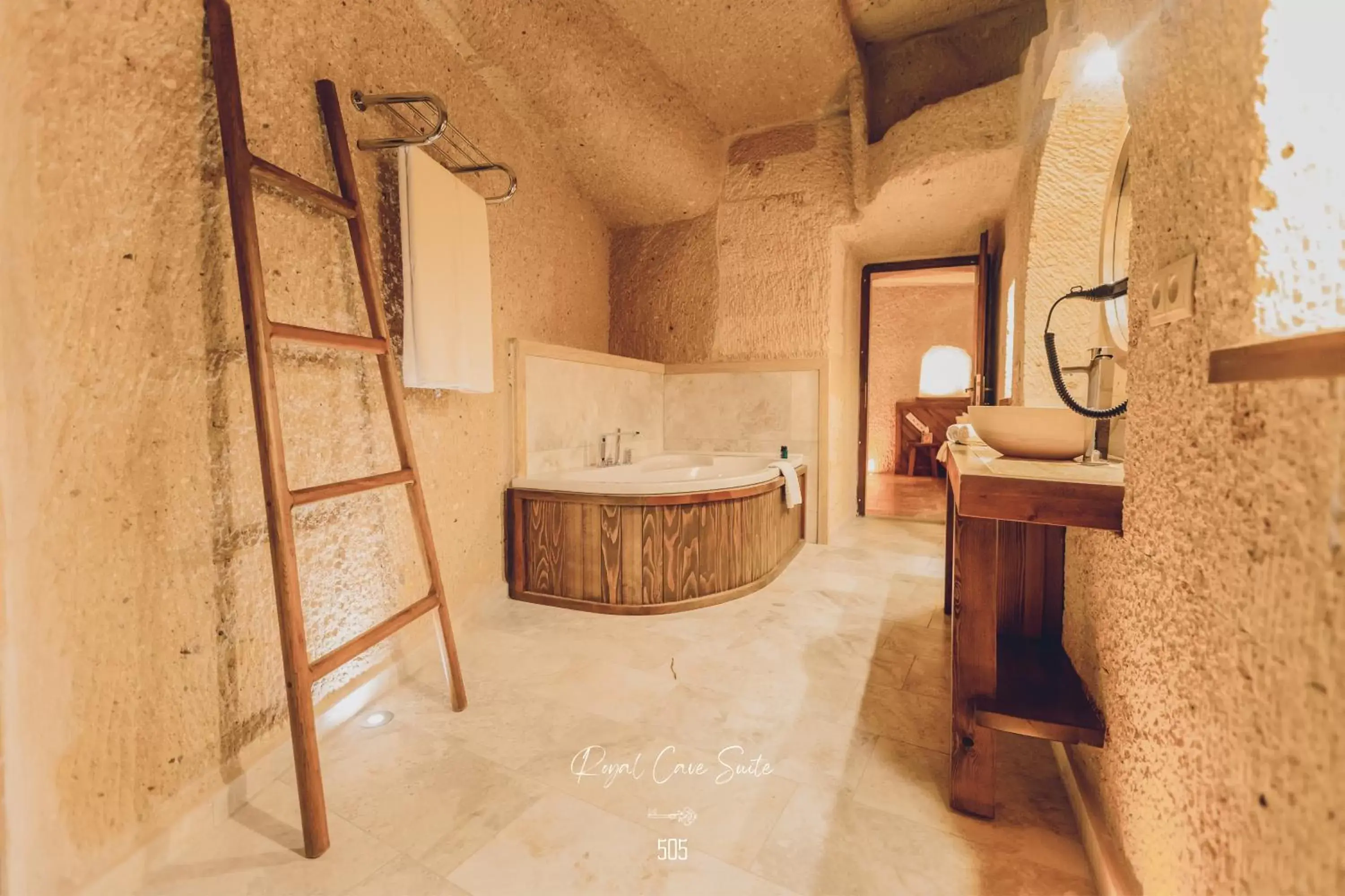 Bathroom in Nino Cave Suites