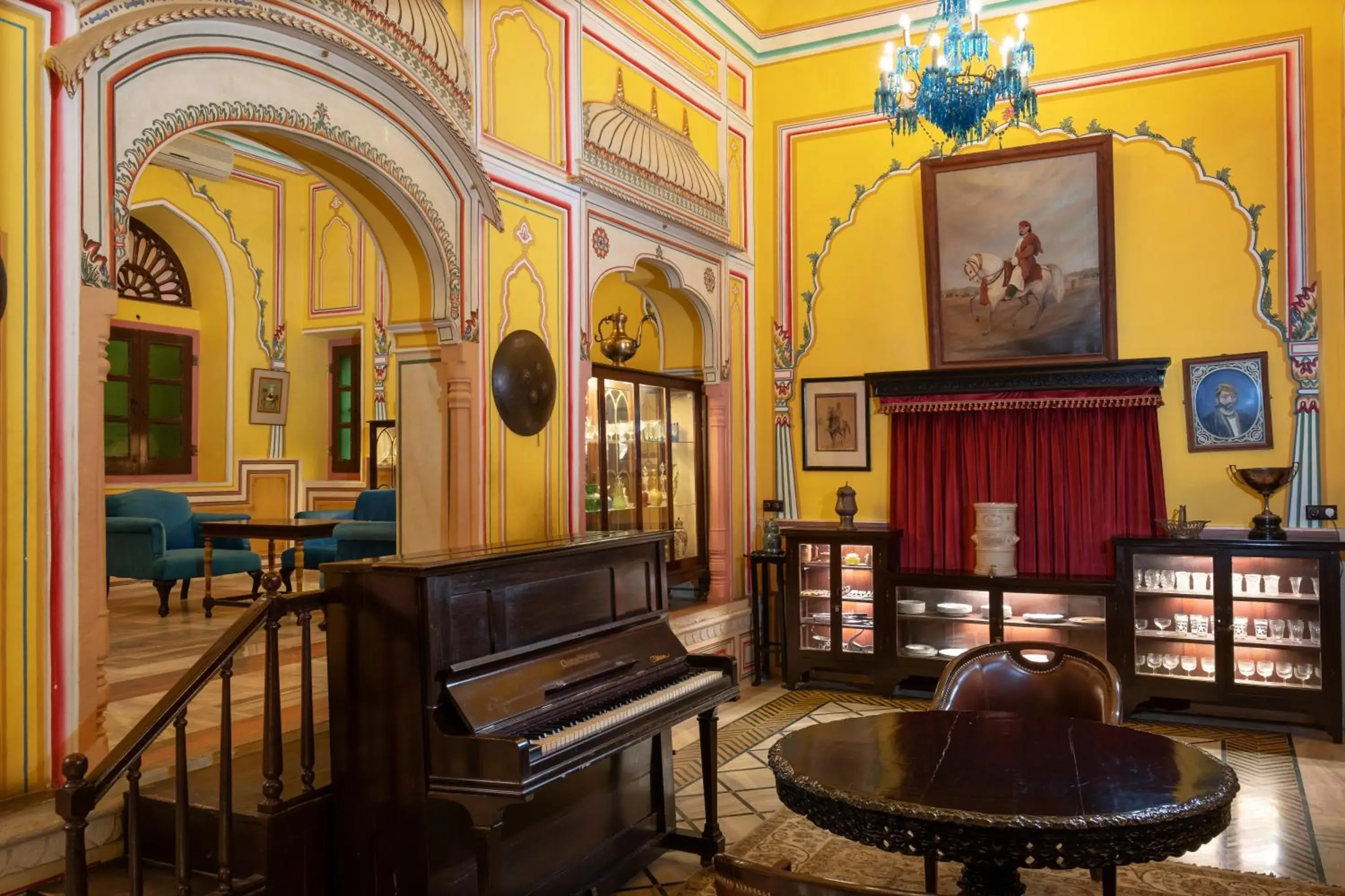 Seating area in Hotel Narain Niwas Palace