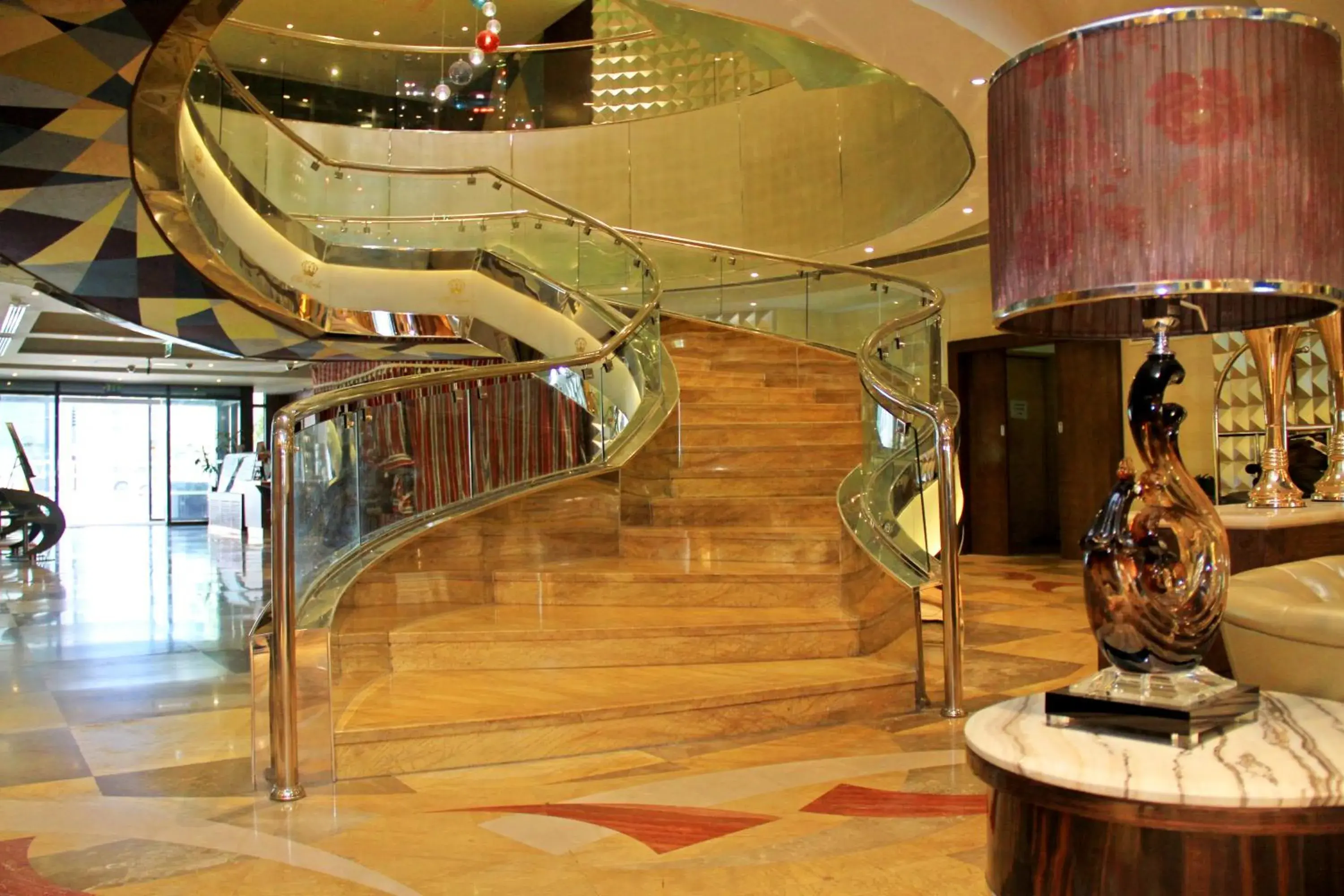 Lobby or reception in The leela Hotel