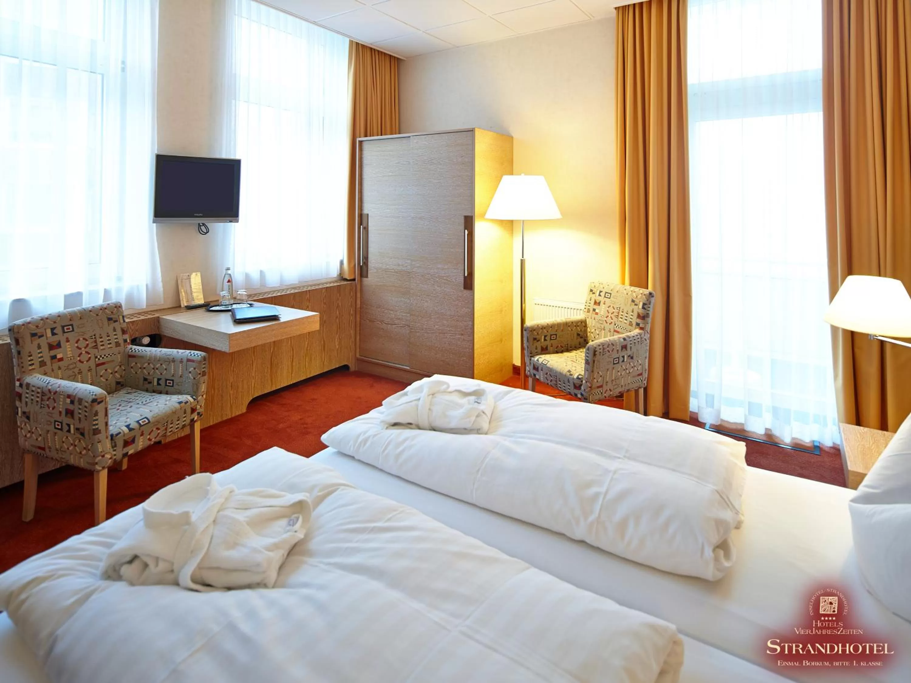 Double Room with Balcony and Sea View in Strandhotel VierJahresZeiten