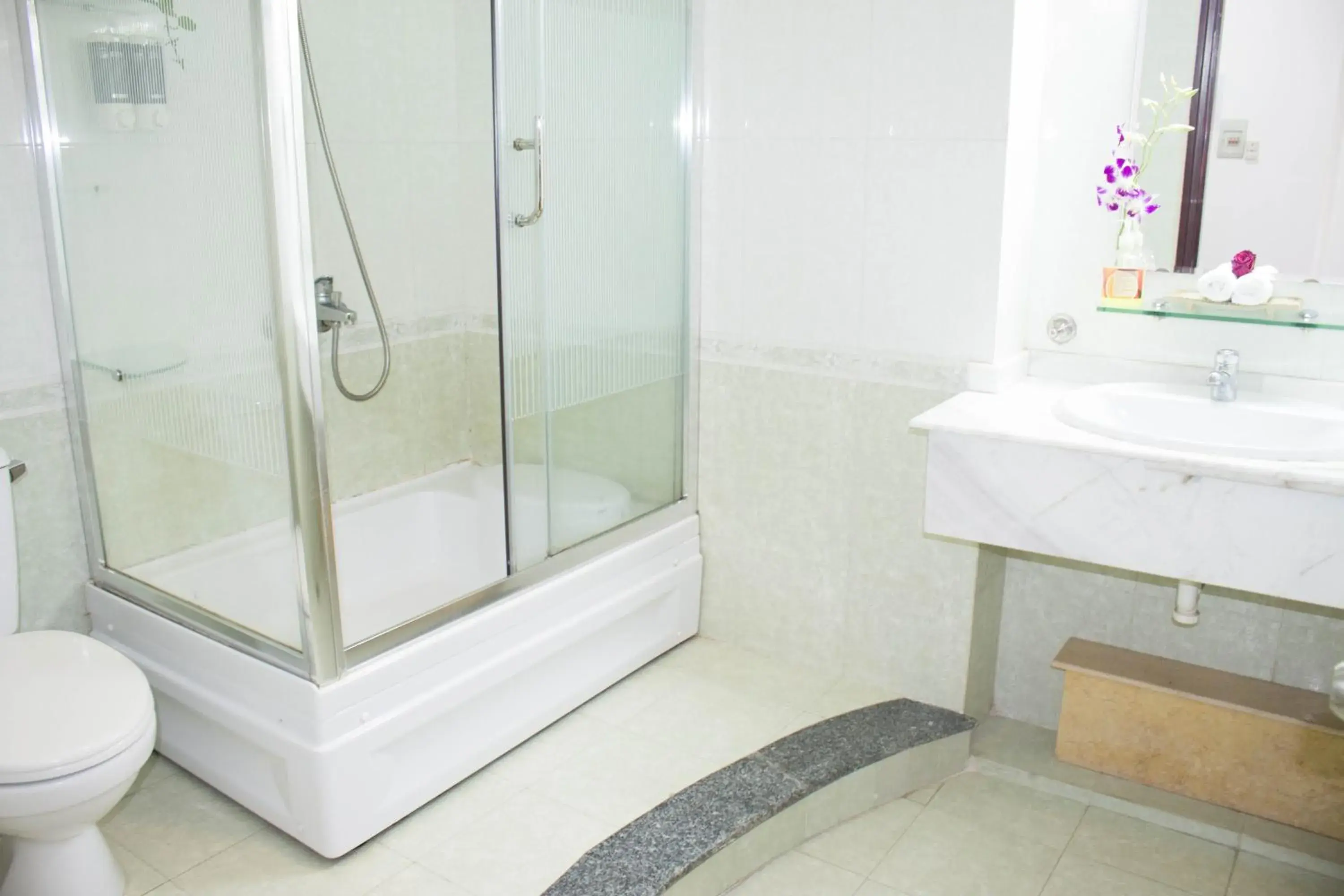 Shower, Bathroom in Hoa Phat Hotel & Apartment