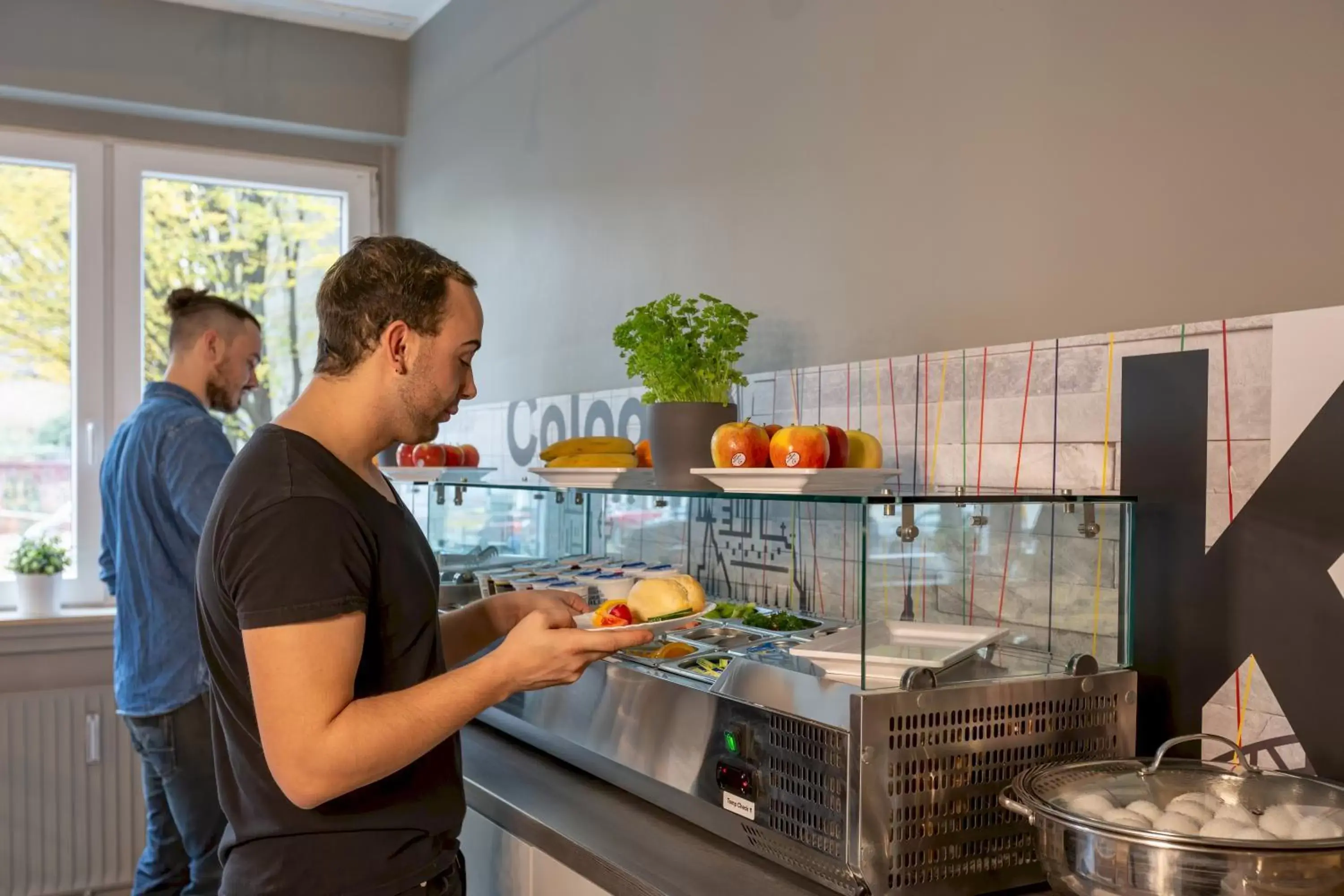 Buffet breakfast in a&o Köln Hauptbahnhof