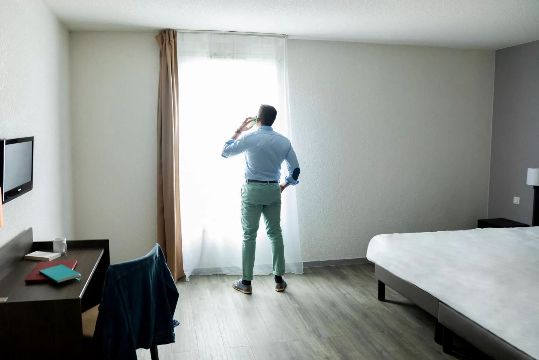 Bedroom, Bed in Aparthotel Adagio Access Orléans