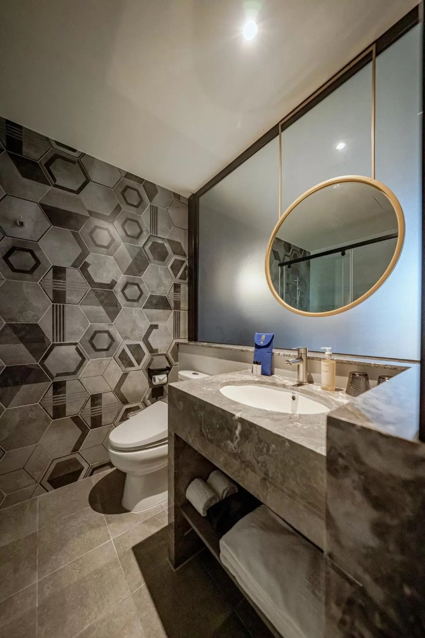 Shower in Tenz Go Hotel