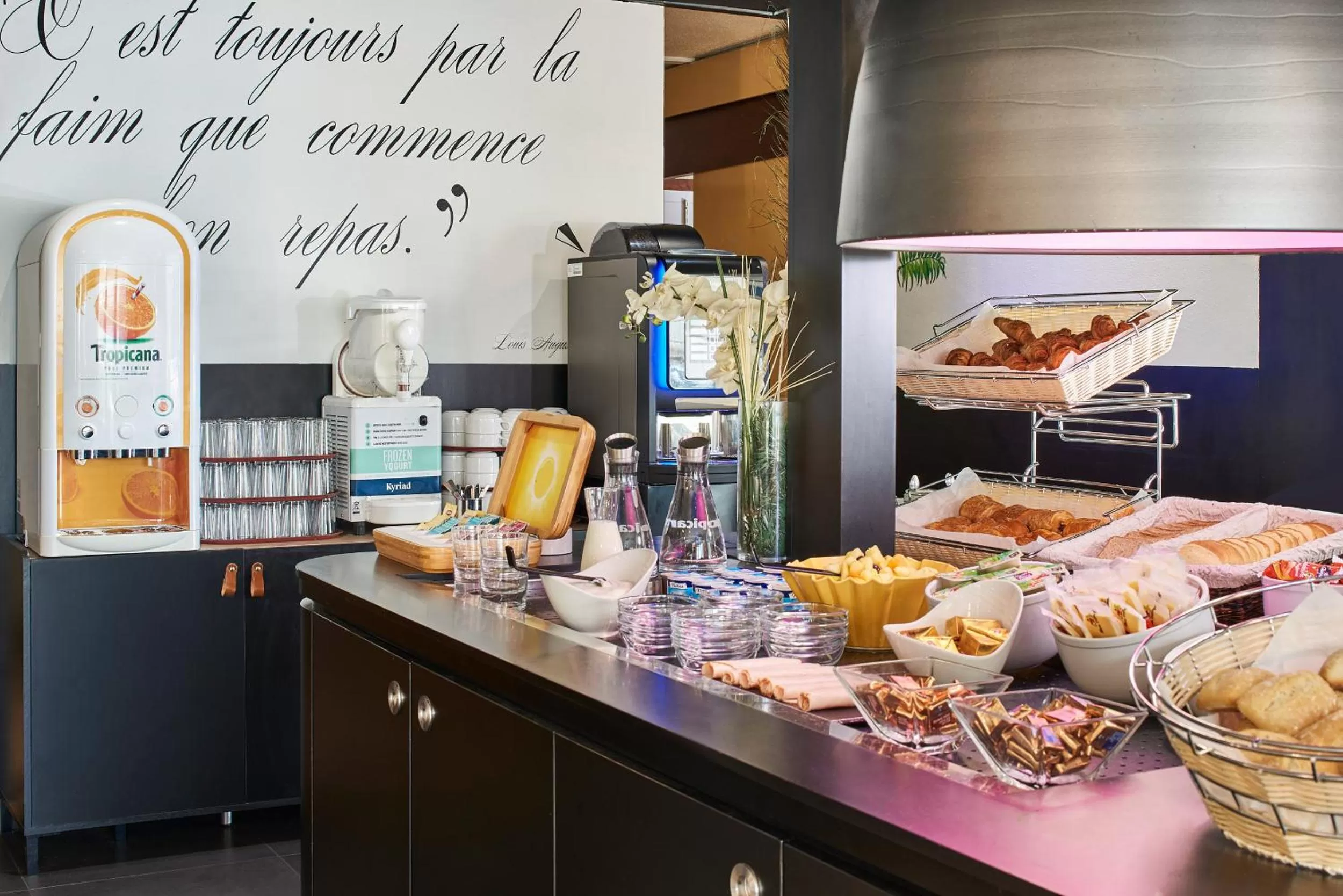 Buffet breakfast in Kyriad Tarbes Bastillac