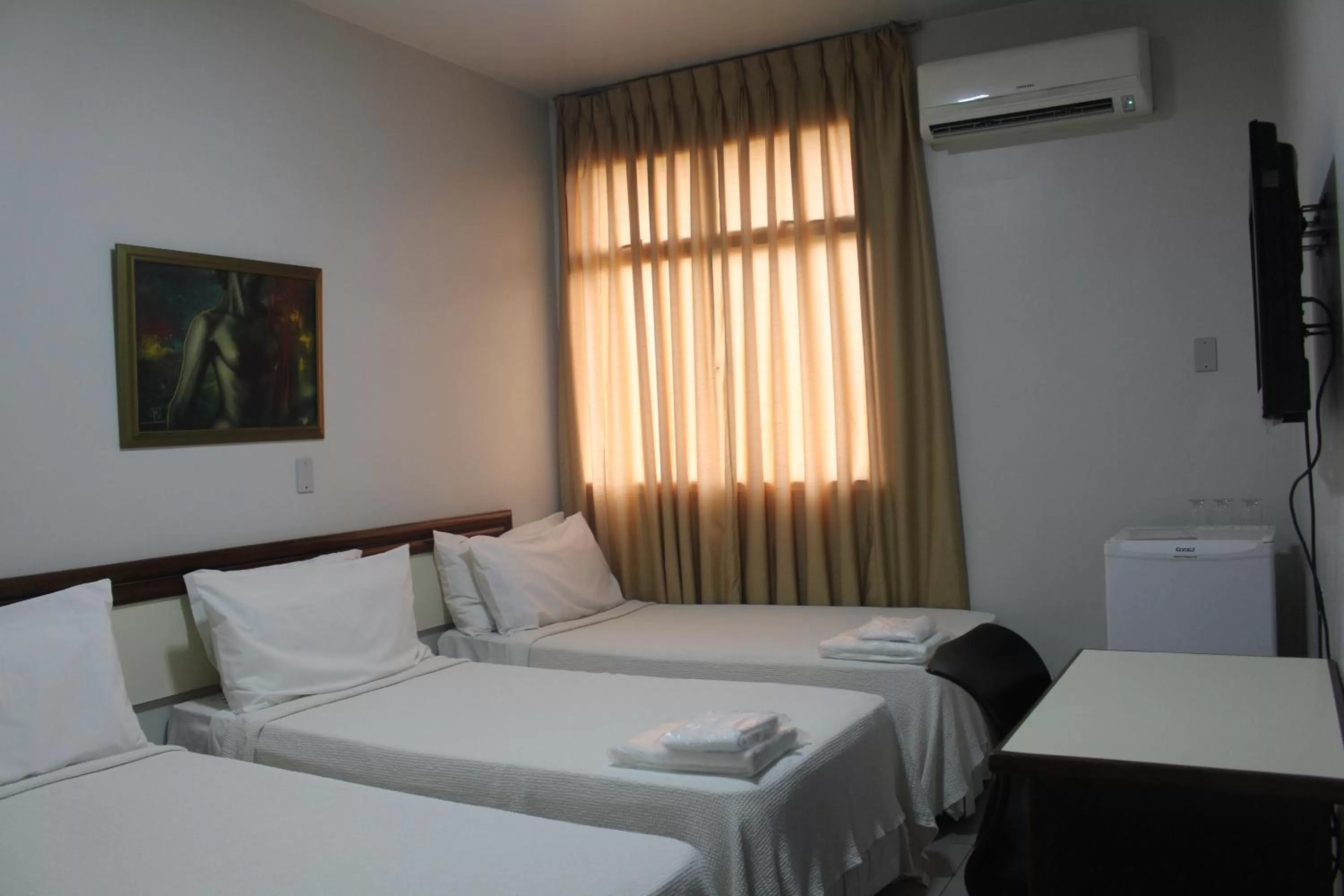 Bed in Hotel Oscar Econômico Montes Claros