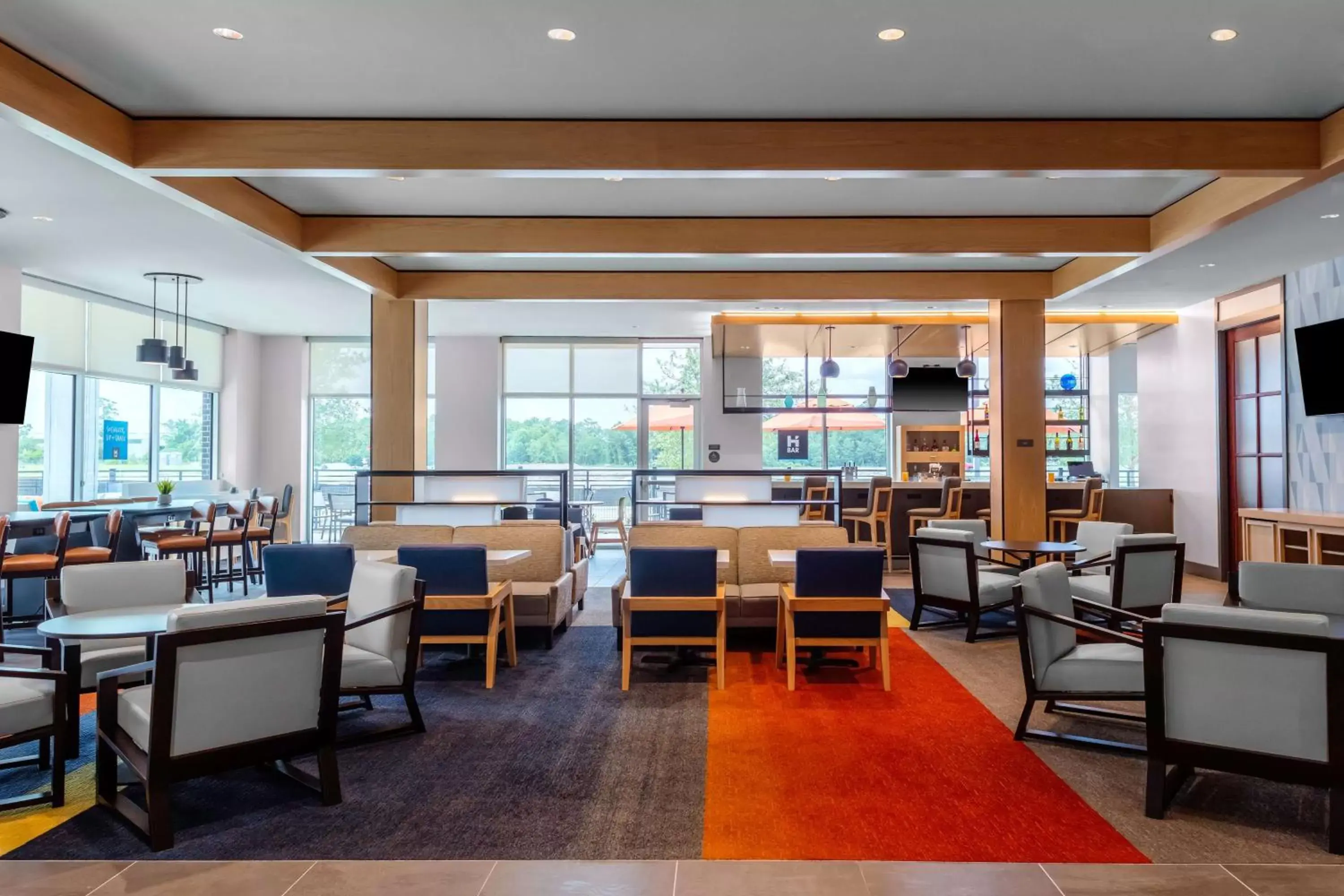 Lobby or reception, Restaurant/Places to Eat in Hyatt House The Woodlands-Shenandoah