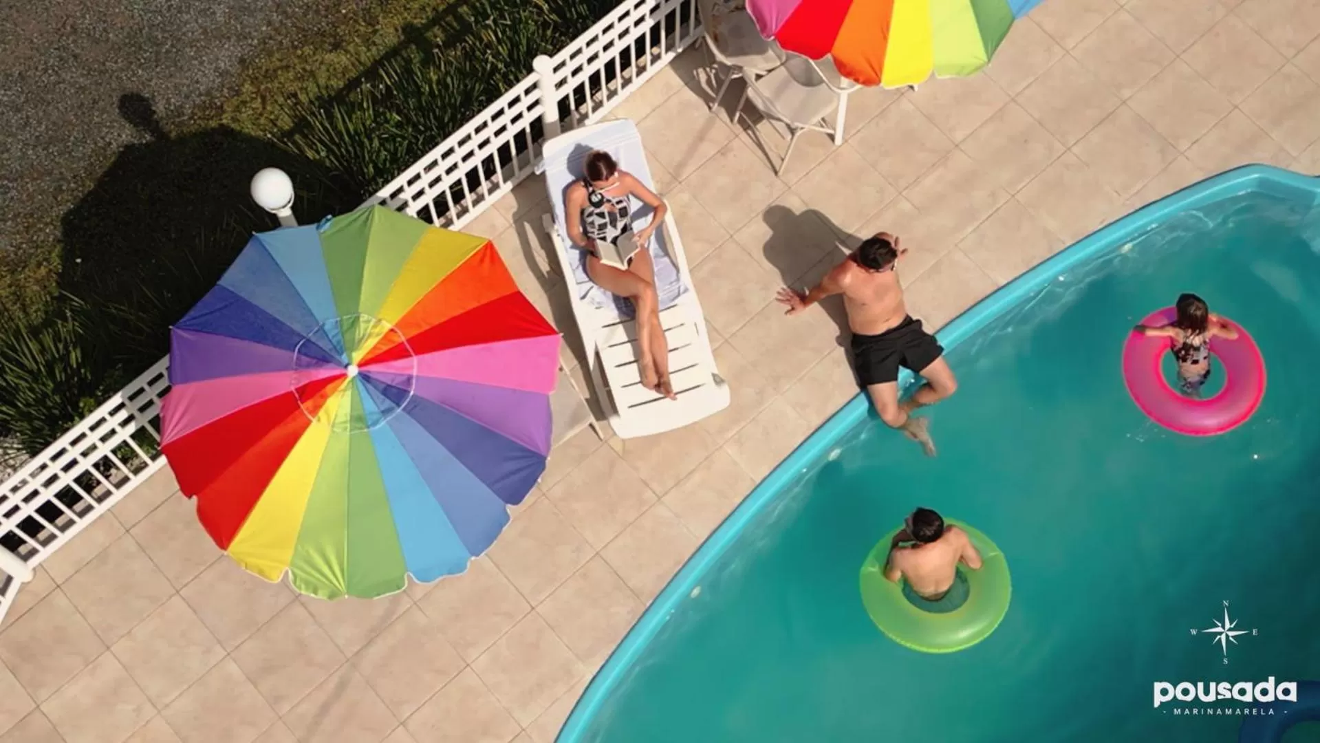 Swimming pool in Pousada Marinamarela