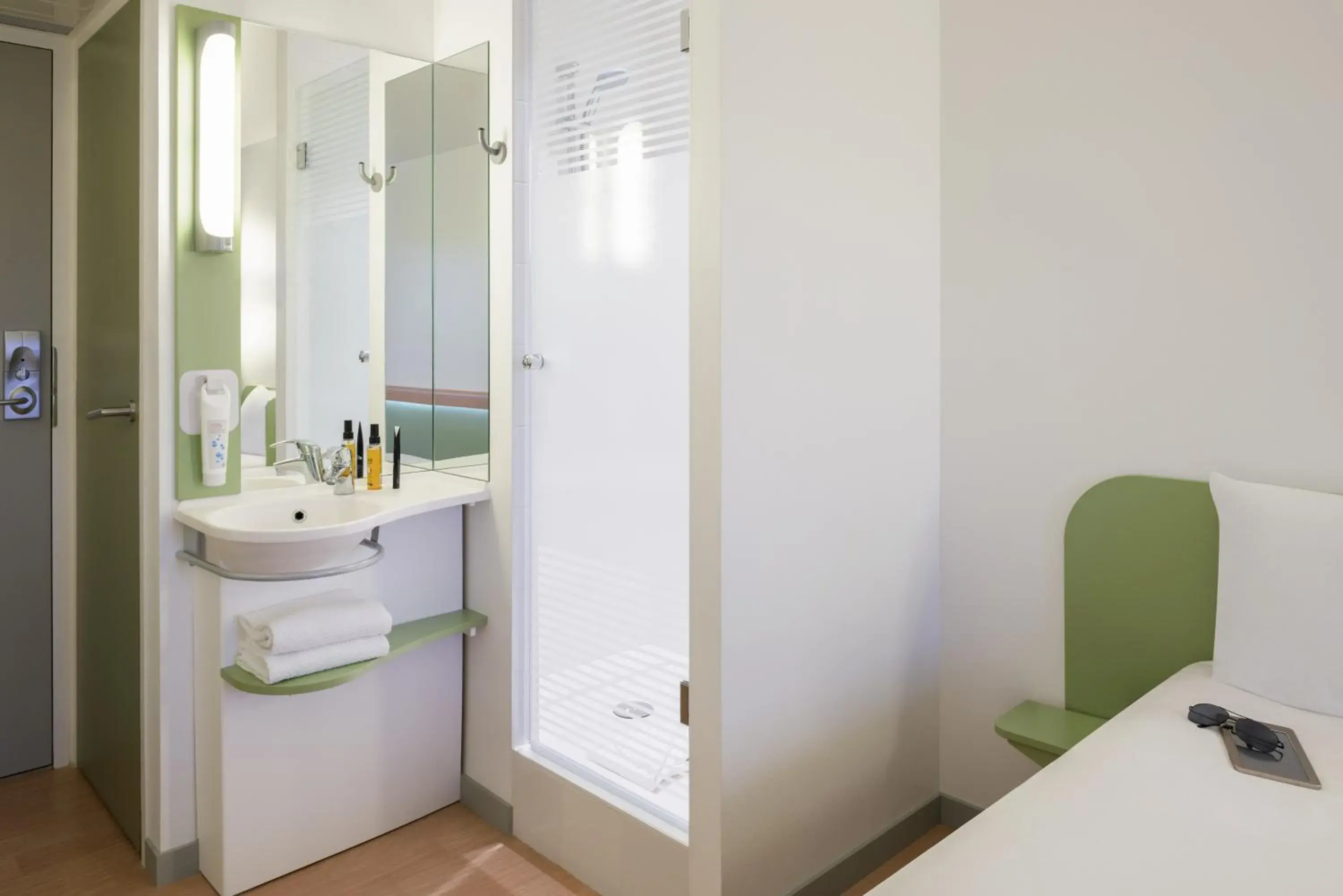 Shower, Bathroom in ibis budget Lyon Confluence