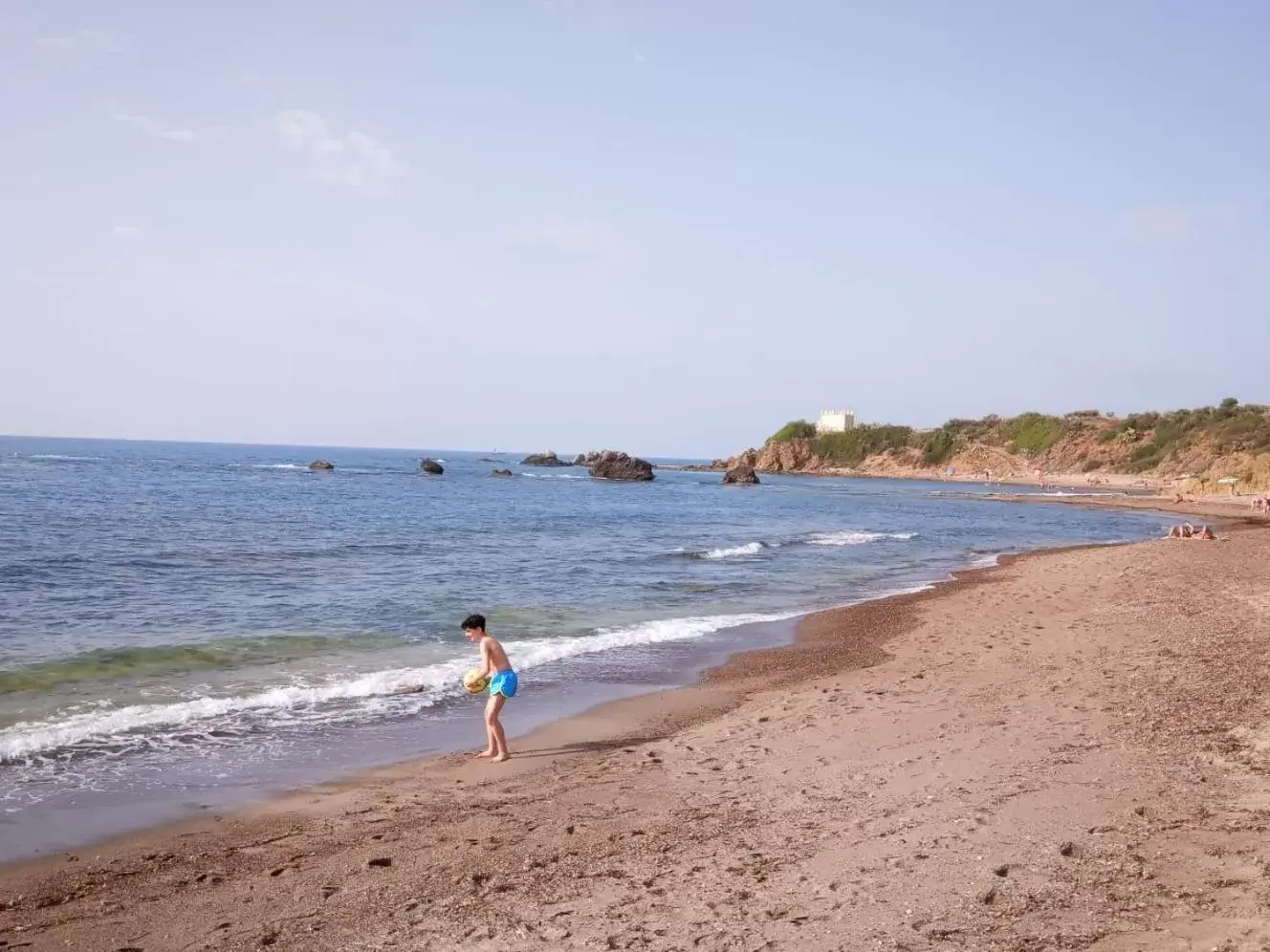 Beach in Stanza in Villa con giardino vista mare