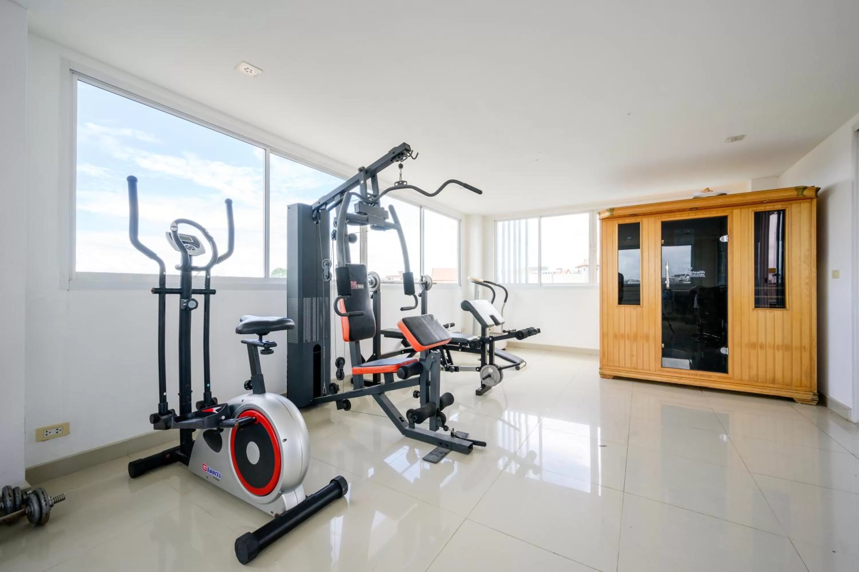Fitness centre/facilities in Cozy Resort, A Boutique Hotel