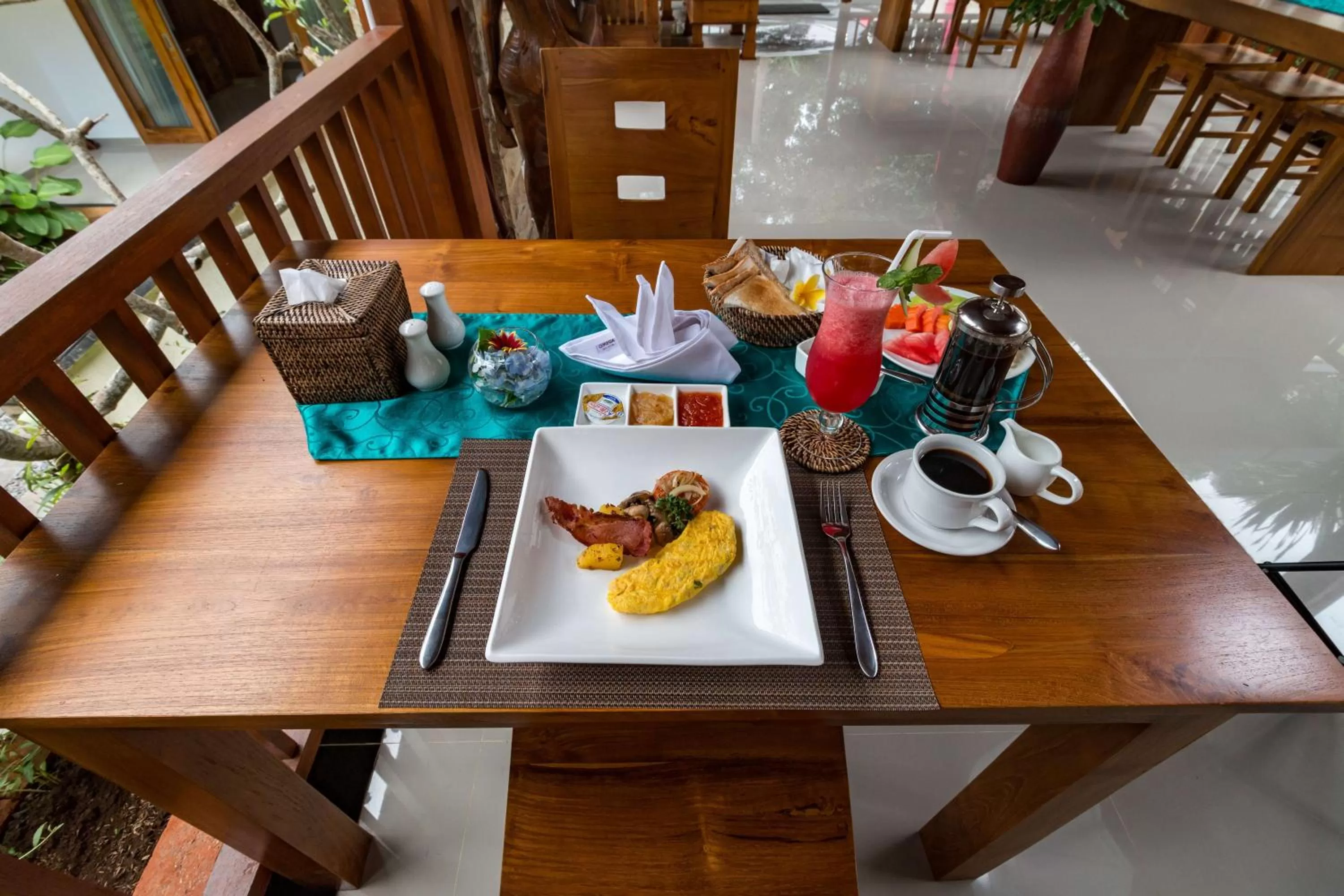 Continental breakfast in The Pesaren Ubud
