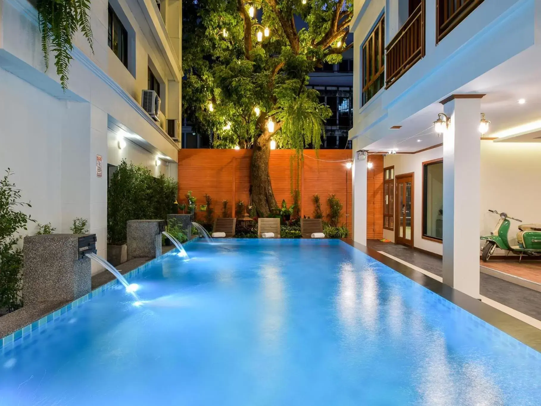 Balcony/Terrace, Swimming Pool in Lanna Tree Boutique Hotel